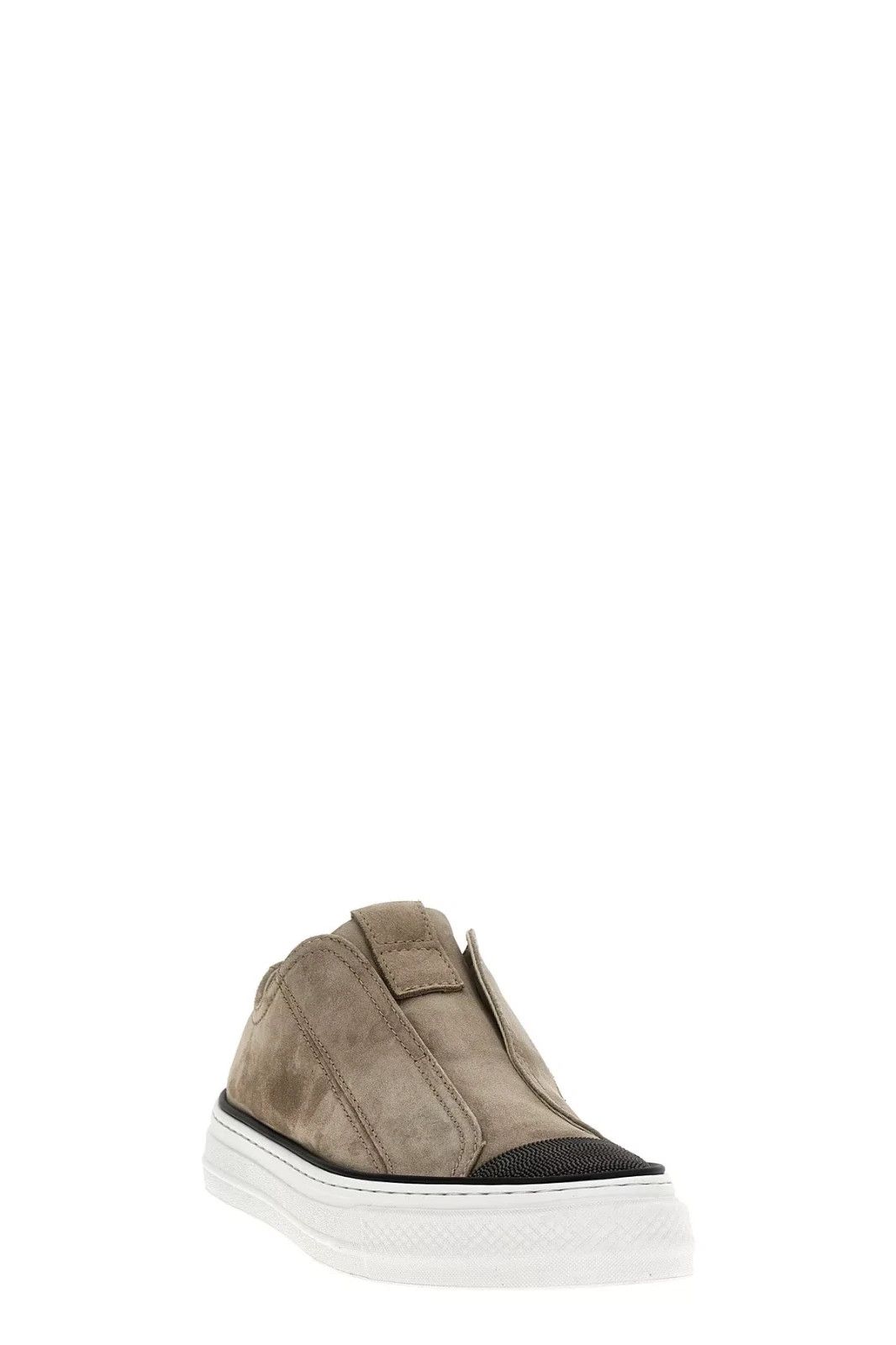 Brunello Cucinelli BRUNELLO CUCINELLI Beige Suede Sneakers New Auth Size US 9 / IT 39 - 2 Thumbnail