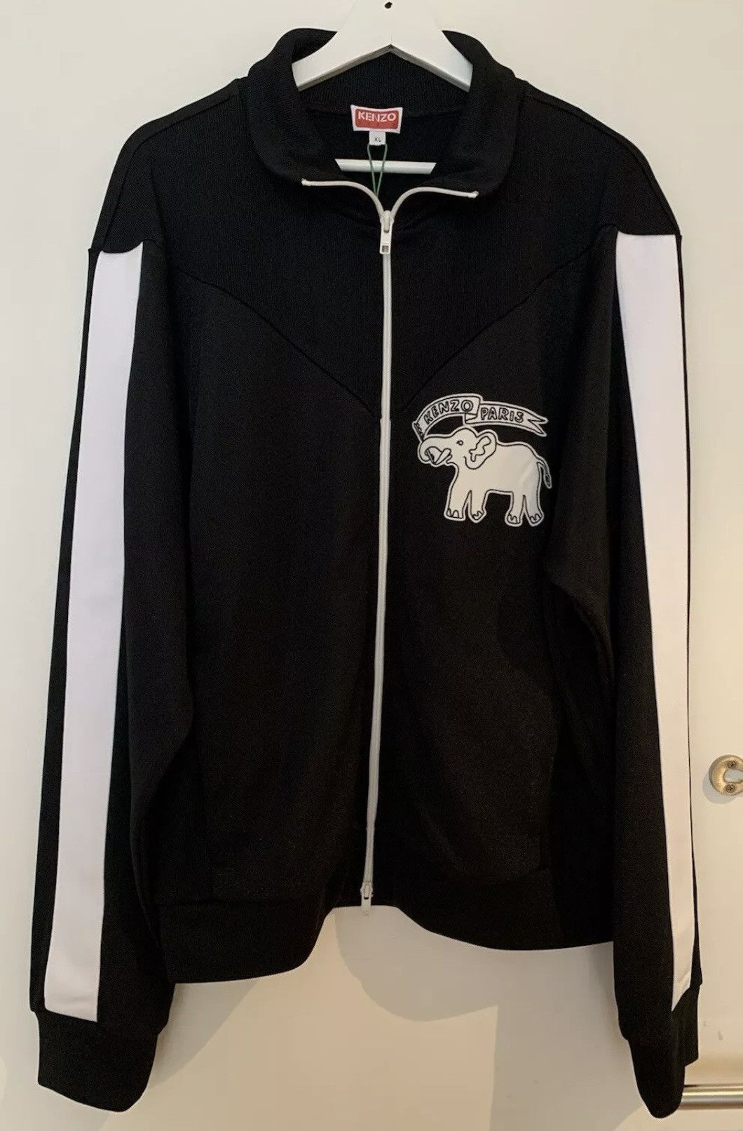 Kenzo KENZO Elephant brand appliqué stretch-jersey jacket Black XL Size US XL / EU 56 / 4 - 6 Thumbnail