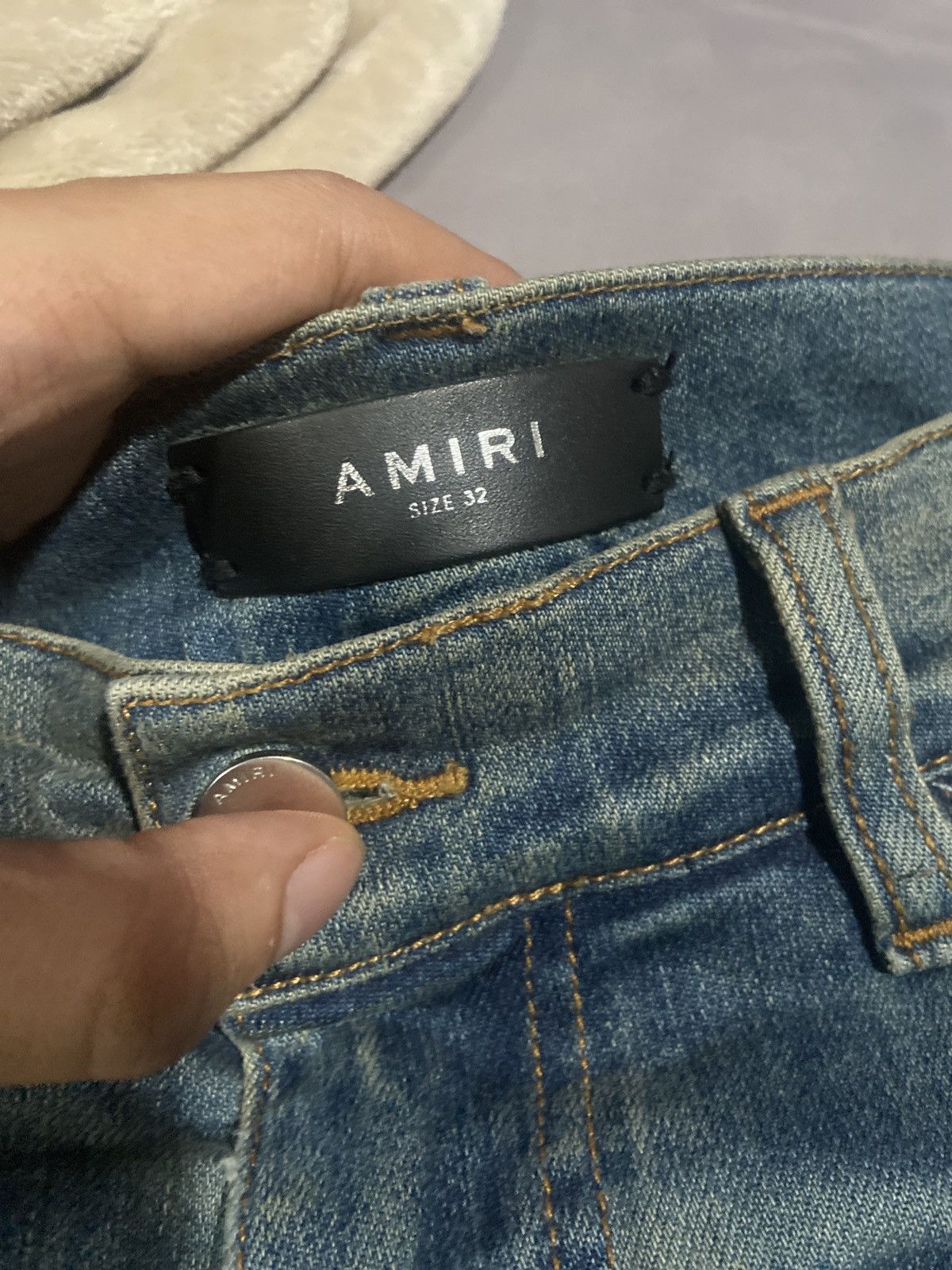Amiri Amiri Night Palm Thrasher Jeans Size US 32 / EU 48 - 1 Thumbnail