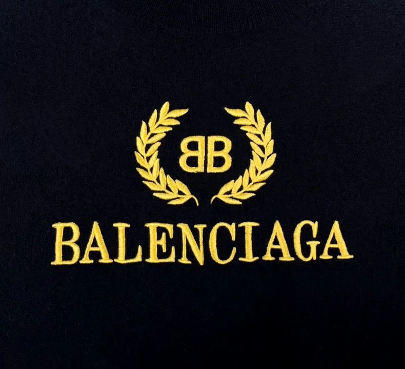Balenciaga Balenciaga Embroidered double-B wheat-ear monogram logo tu Size US S / EU 44-46 / 1 - 5 Thumbnail