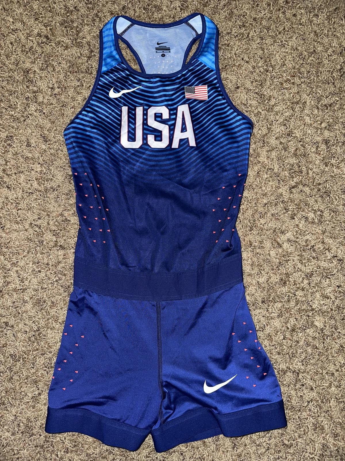Nike Nike Women’s Pro Elite Track & Field USA Olympic Team Issue AEROBLADES Speedsuit Size M / US 6-8 / IT 42-44 - 1 Thumbnail