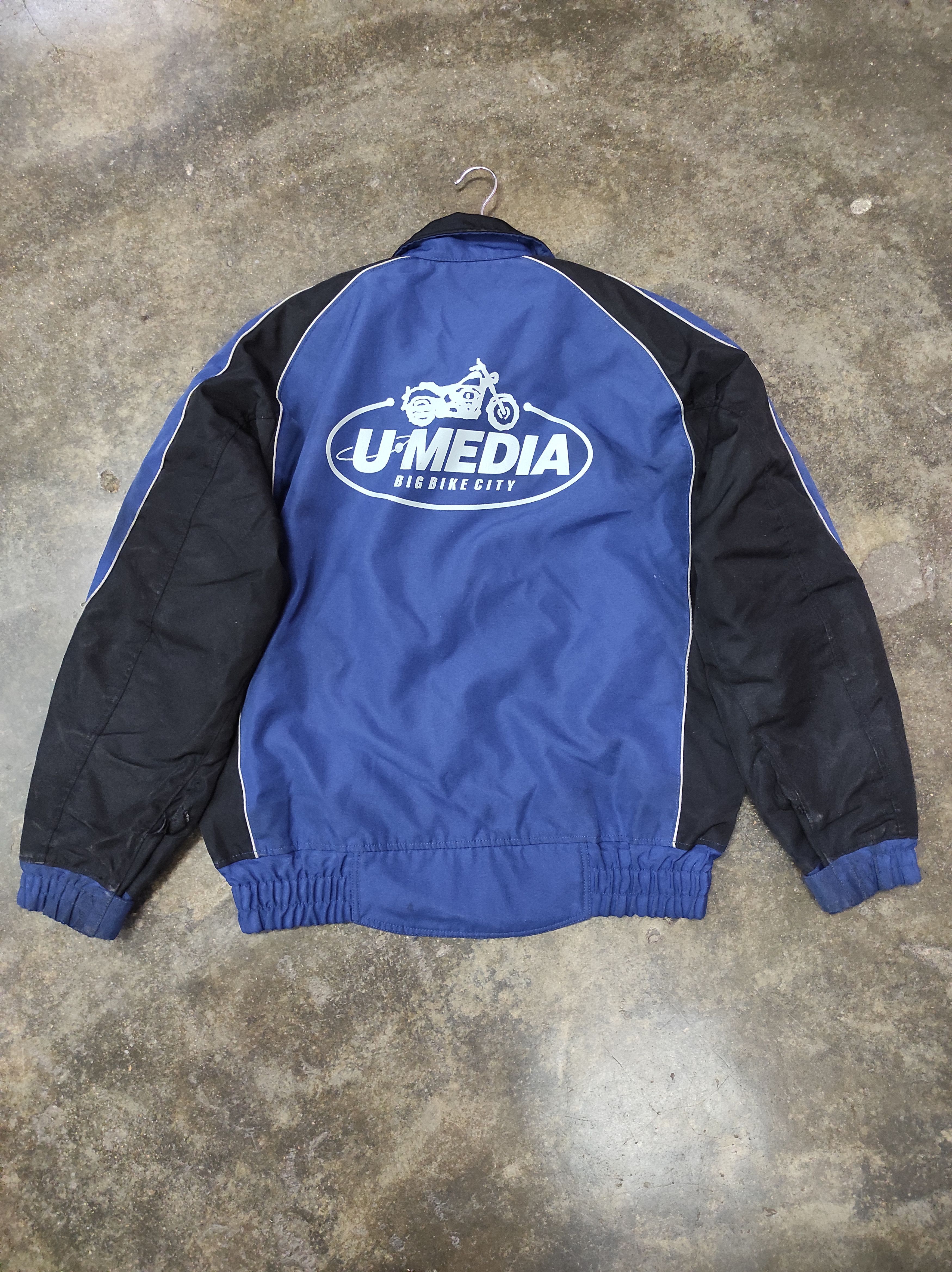 Japanese Brand × Sports Specialties KUSHITANI HAMAMATSU BIG BIKE CITY U MEDIA JACKET DISTRESSED Size US XL / EU 56 / 4 - 3 Thumbnail