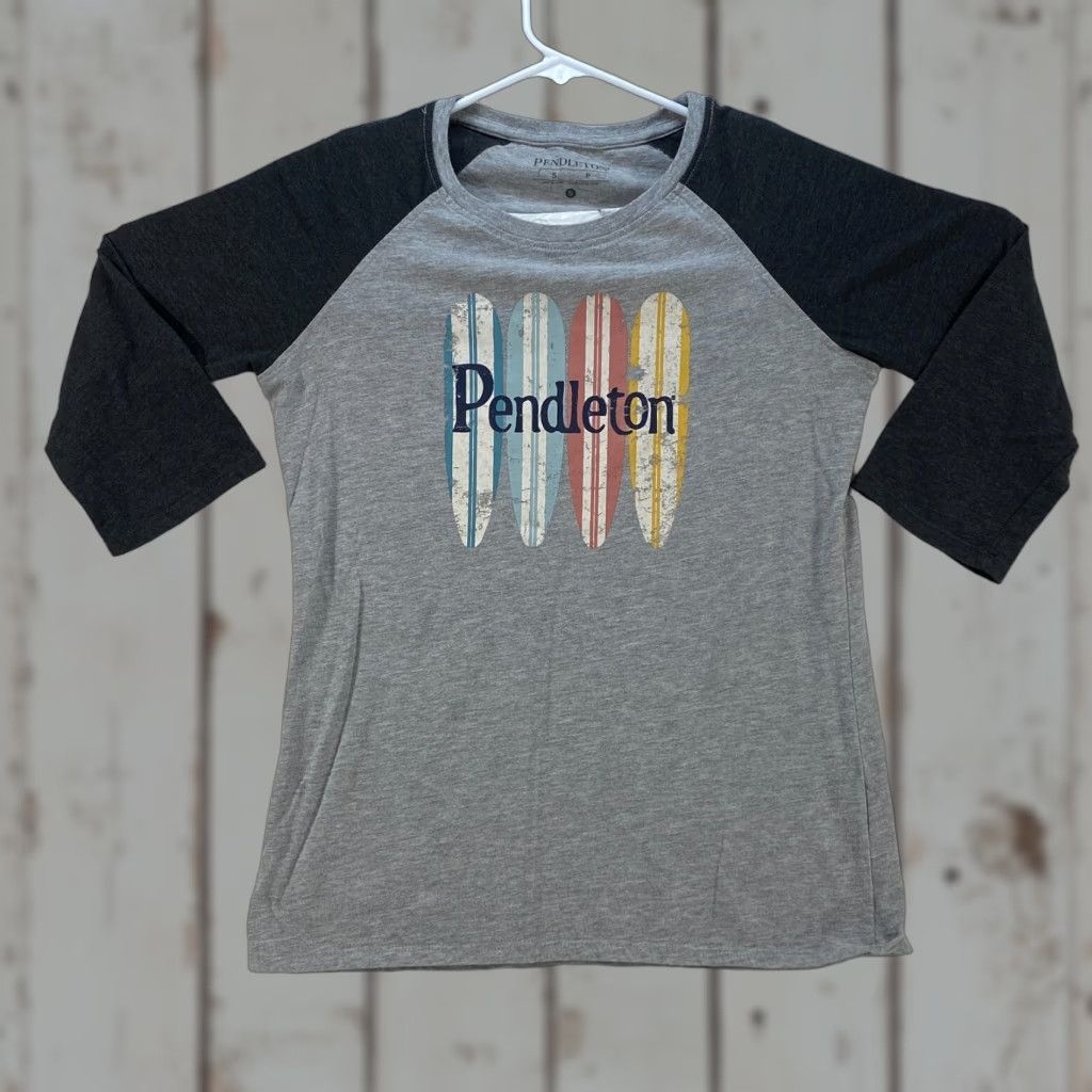 Pendleton VINTAGE Pendleton Womens S Small Shirt T-Shirt Surfboard 3/4 Sleeve Pullover Crew Neck Size S / US 4 / IT 40 - 1 Thumbnail