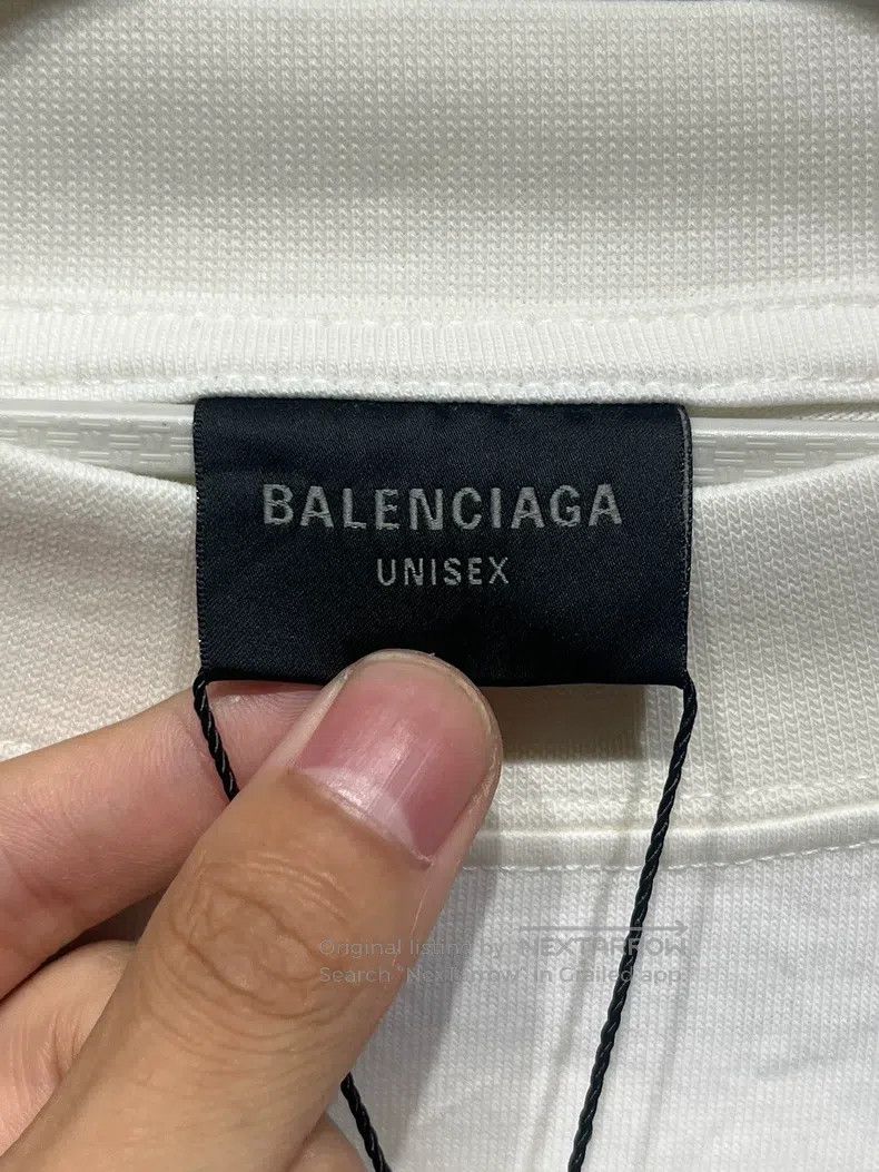 Balenciaga Balenciaga Letter Pattern Printed Short Sleeve Casual Crew Size US M / EU 48-50 / 2 - 2 Thumbnail
