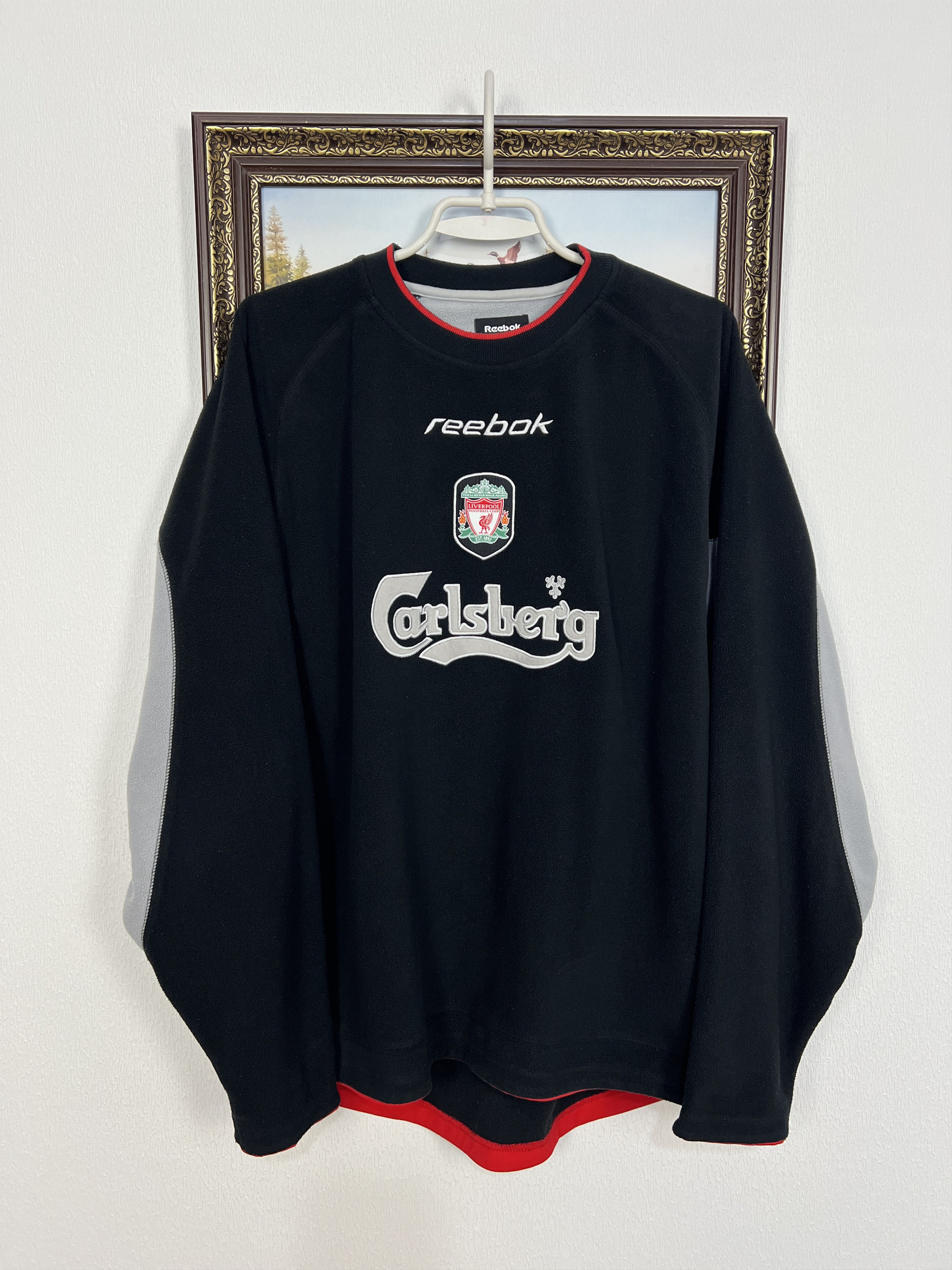 Reebok Liverpool Football Fleece Sweatshirt Jacket Track Top Size US M / EU 48-50 / 2 - 1 Thumbnail