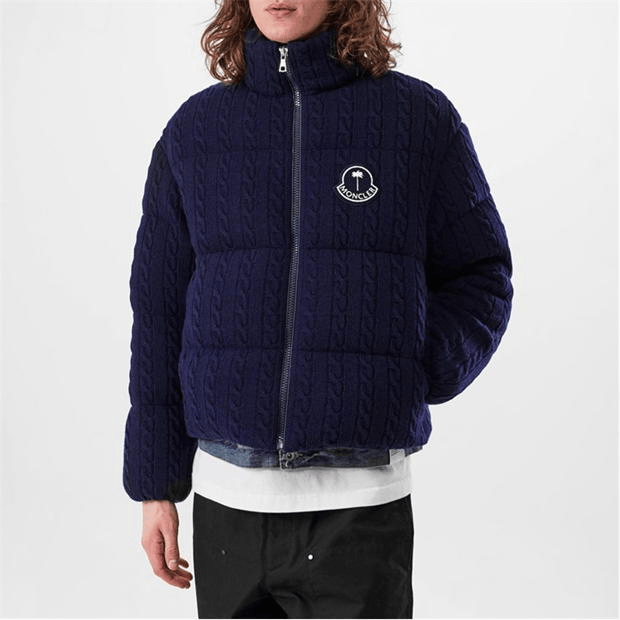 Moncler Austru Wool Short Down Jacket Size US L / EU 52-54 / 3 - 4 Thumbnail