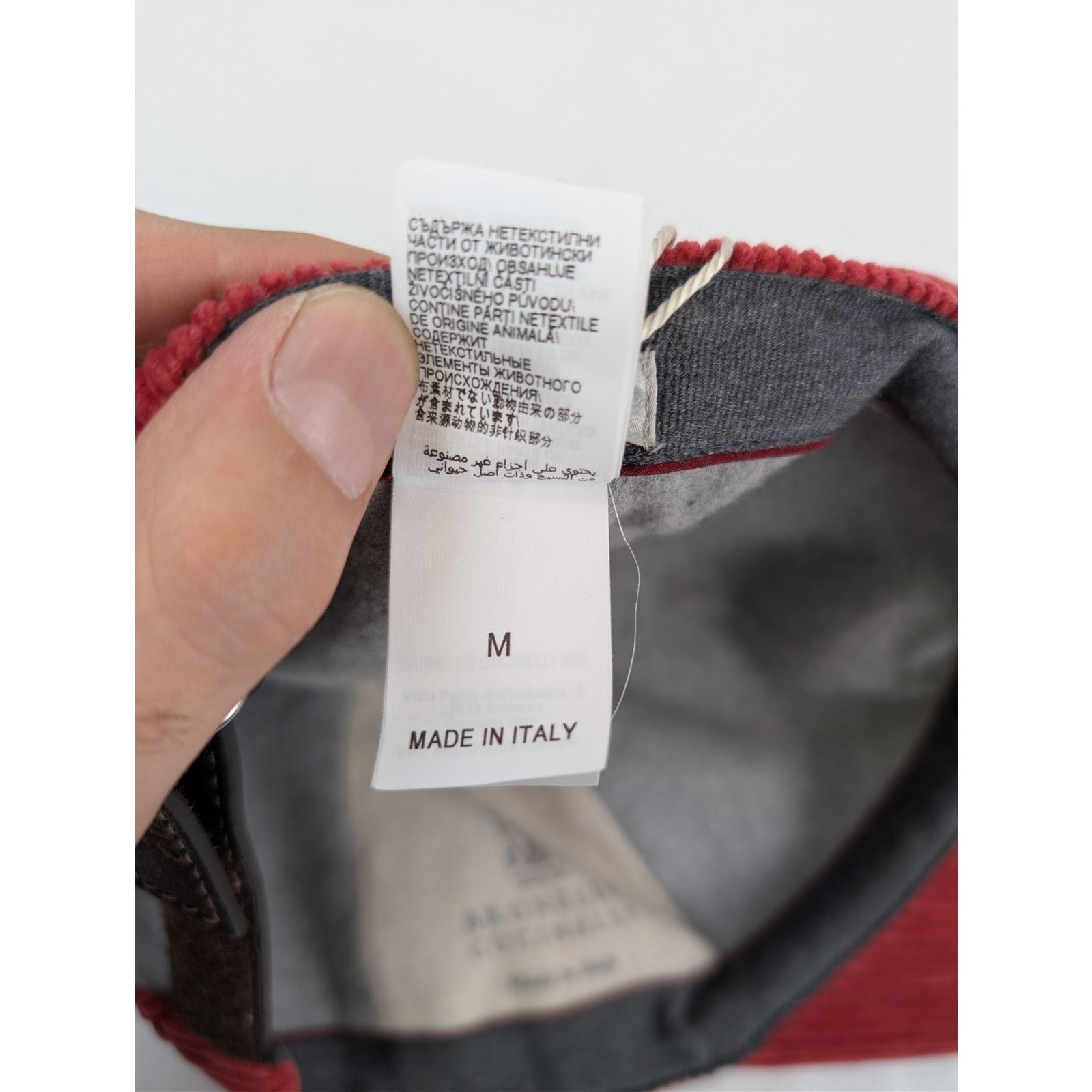 Brunello Cucinelli o1rshd1 CC20 Size: M / Baseball Cap / hat in Red Size ONE SIZE - 17 Thumbnail