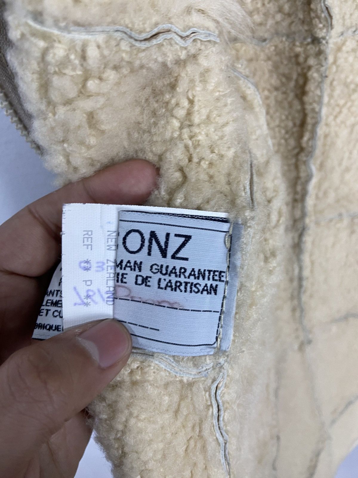 Leather × Vintage VINTAGE BONZ ORIGINAL LAMB SHEARLING VEST Size US XS / EU 42 / 0 - 14 Thumbnail