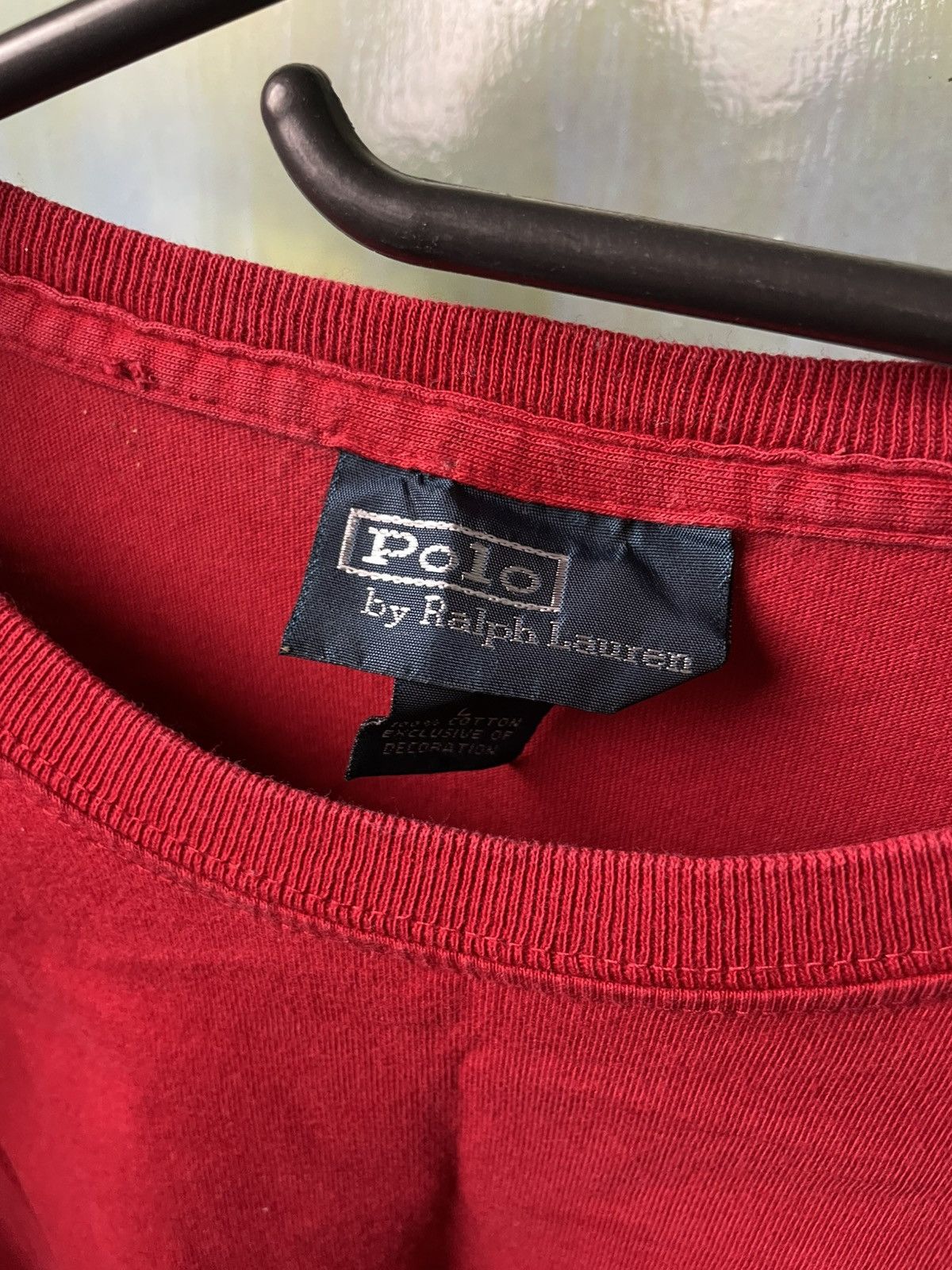 Polo Ralph Lauren Vintage Polo Ralph Lauren Red T-shirt Size US L / EU 52-54 / 3 - 7 Thumbnail