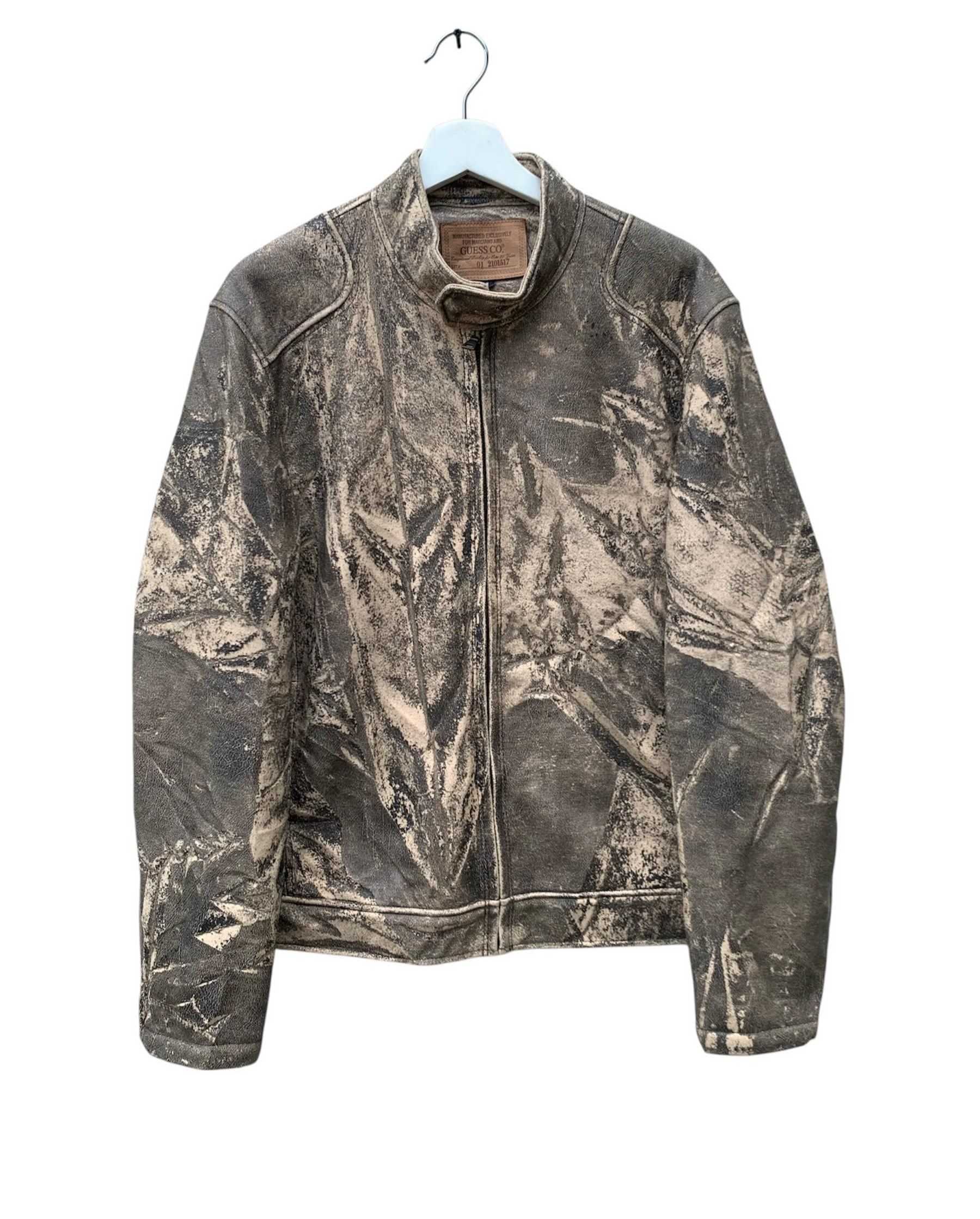 Guess Vintage Guess Co Genius Faux Leather Jacket Size US M / EU 48-50 / 2 - 1 Thumbnail