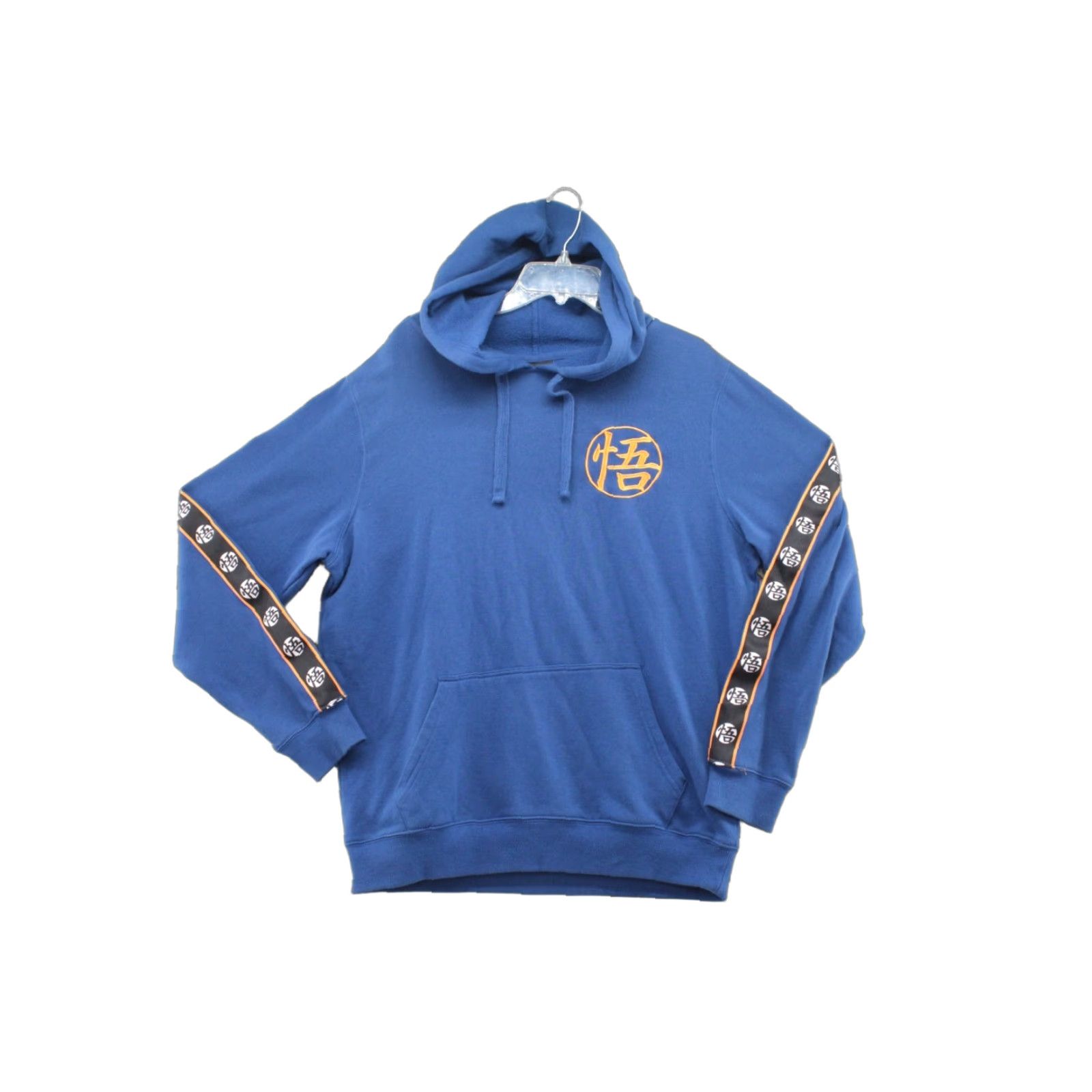 Vintage Dragon Ball Z Hoodie Adult L Blue Embroidered Front Pocket Goku Anime Shirt Size US L / EU 52-54 / 3 - 1 Thumbnail