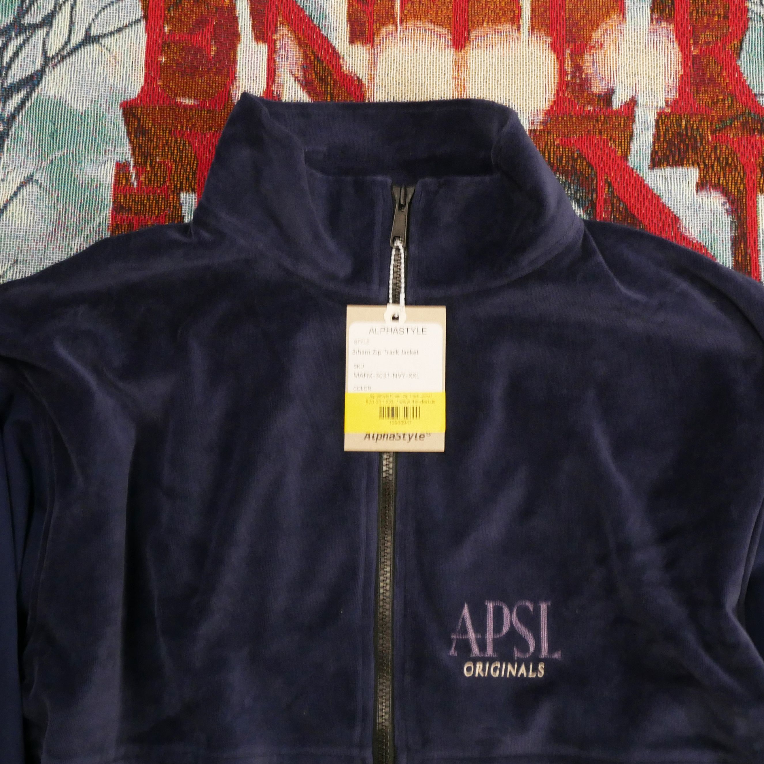 AlphaStyle × Japanese Brand AlphaStyle Biham Full Zip Velour Track Jacket Size US XXL / EU 58 / 5 - 4 Thumbnail