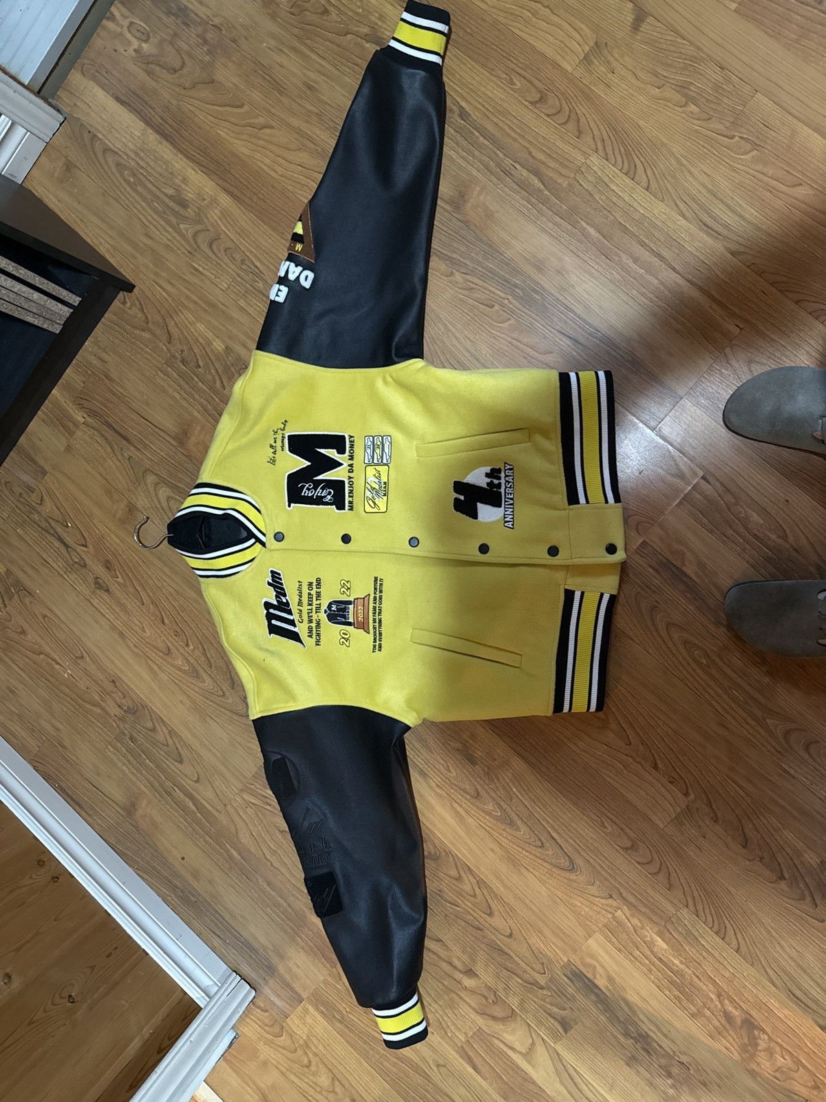 Other Varsity Leather Jacket Size US L / EU 52-54 / 3 - 1 Thumbnail