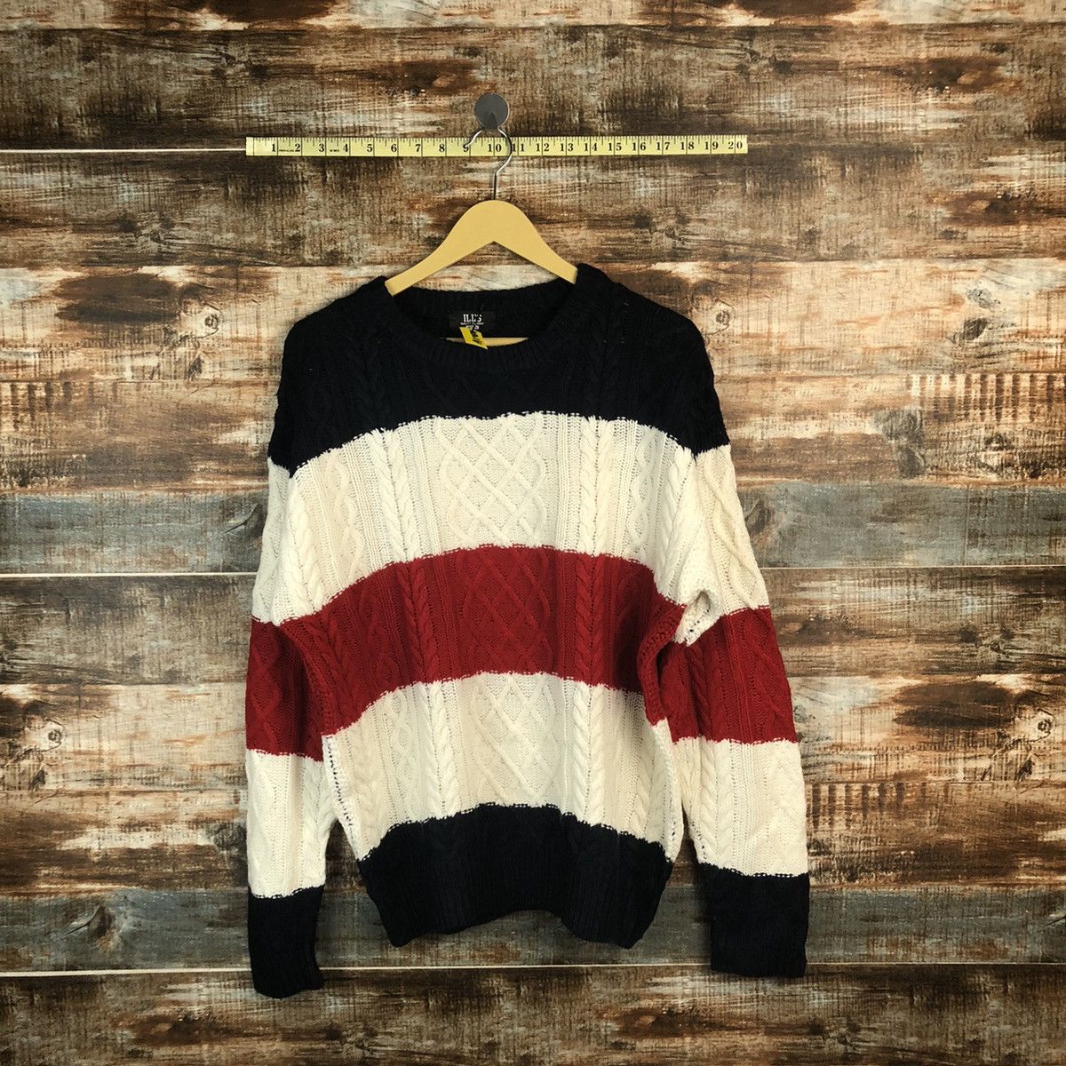 Japanese Brand Ills Stripe like kurt cobain Knitwear #A1854 Size US M / EU 48-50 / 2 - 1 Thumbnail