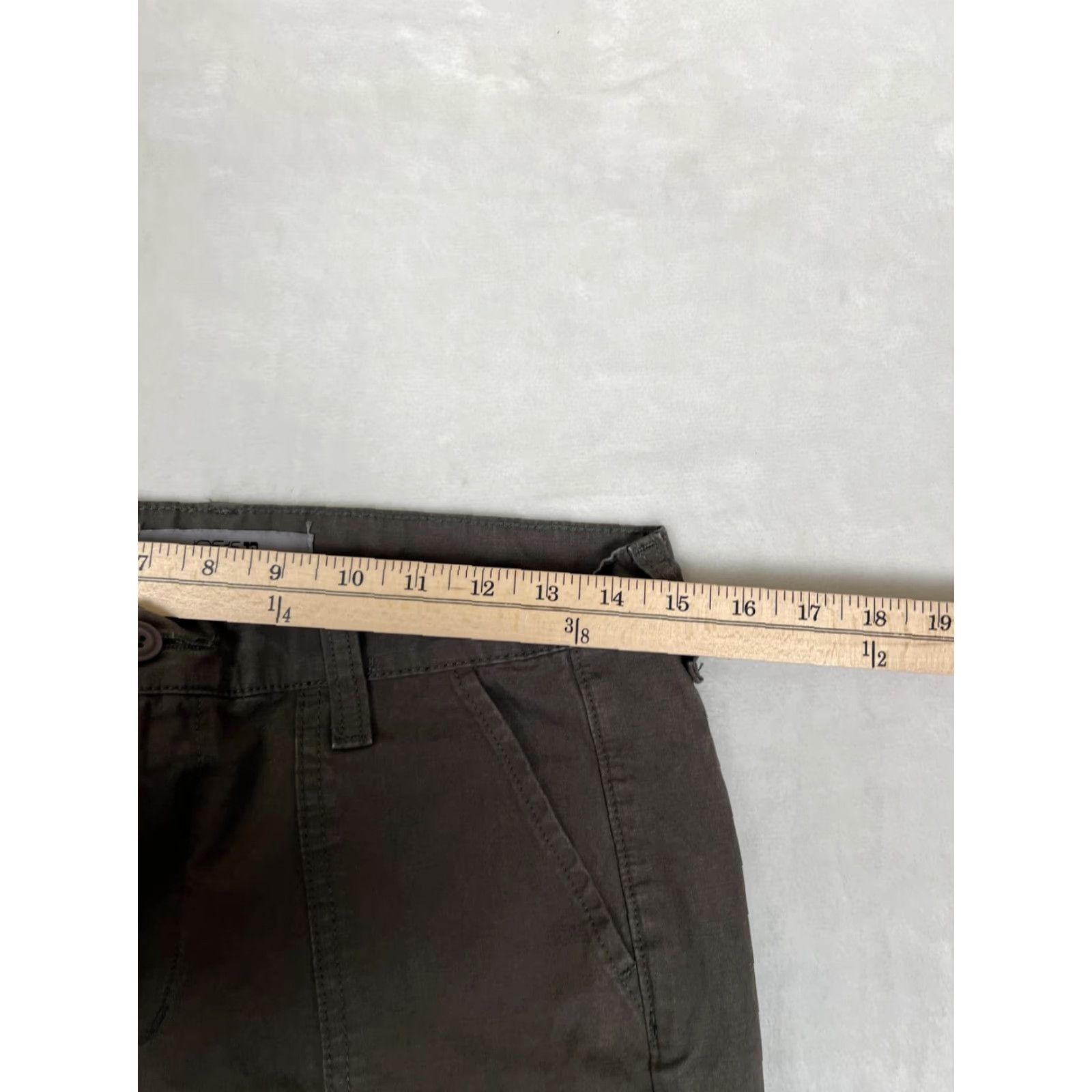 Vintage Joe's Pants Women's 28 Green Twill Chino Straight Leg Casual Ripstop Size 28" / US 6 / IT 42 - 6 Thumbnail