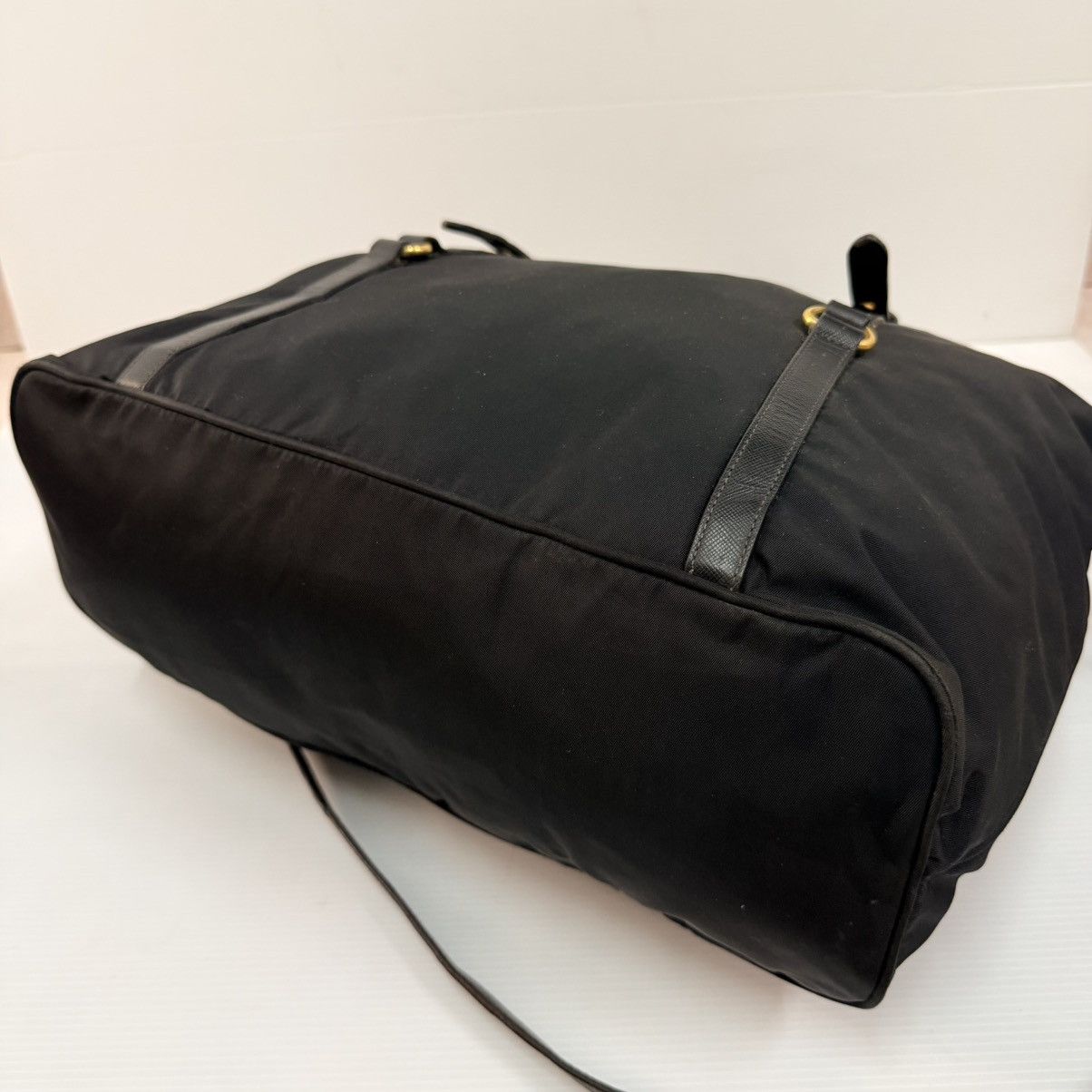 Prada Prada Nylon Black Large Tote Shoulder Bag Size ONE SIZE - 7 Thumbnail