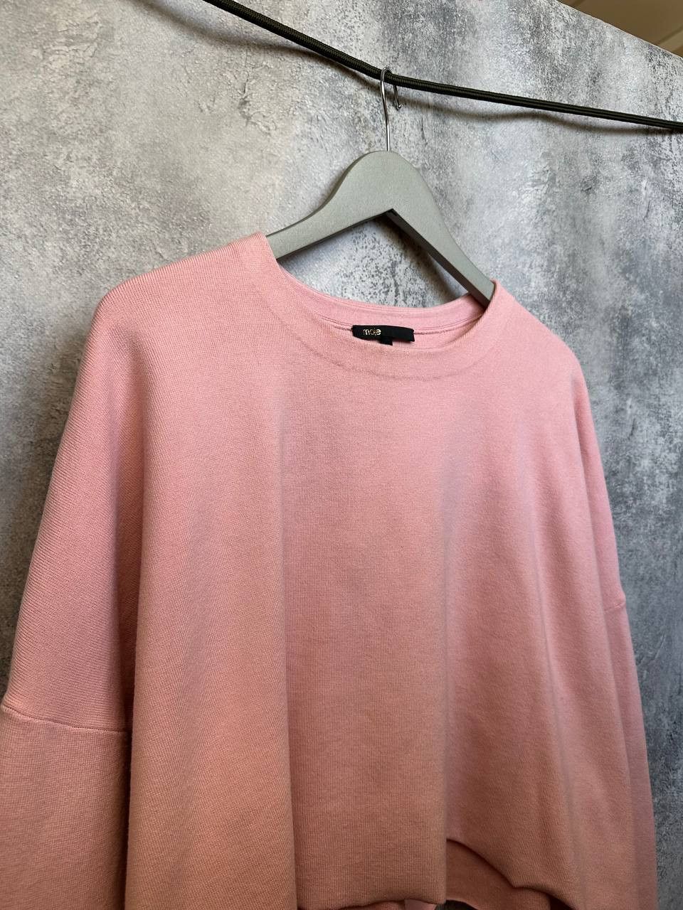Maje Maje Pink Asymmetrical Hem Knit Sweater Pullover Top Size M / US 6-8 / IT 42-44 - 4 Thumbnail