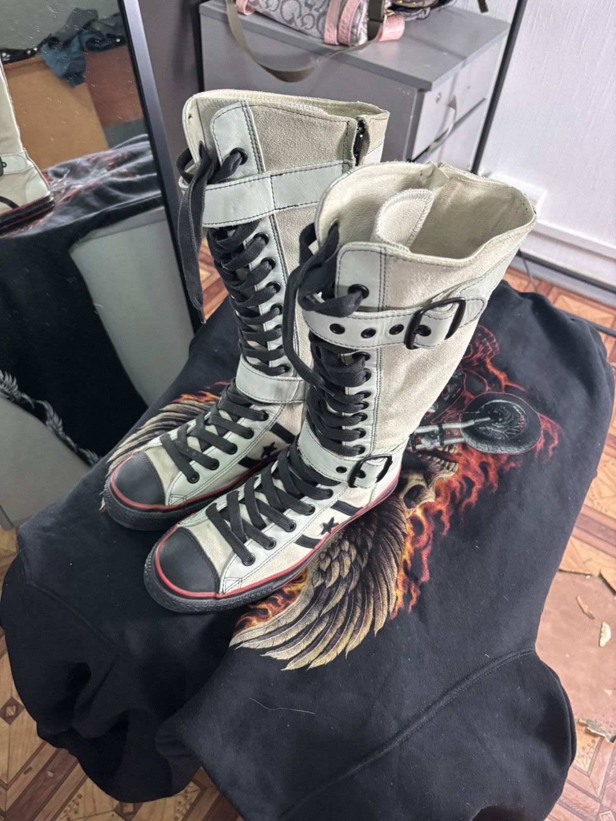 Converse × Vintage Converse Vintage High Boxing Sneakers Size US 9 / IT 39 - 5 Thumbnail