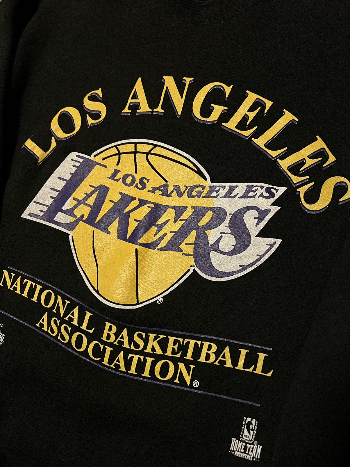 NBA × Vintage Vintage Los Angeles Lakers Nutmeg Crewneck Sweater Size US L / EU 52-54 / 3 - 2 Thumbnail