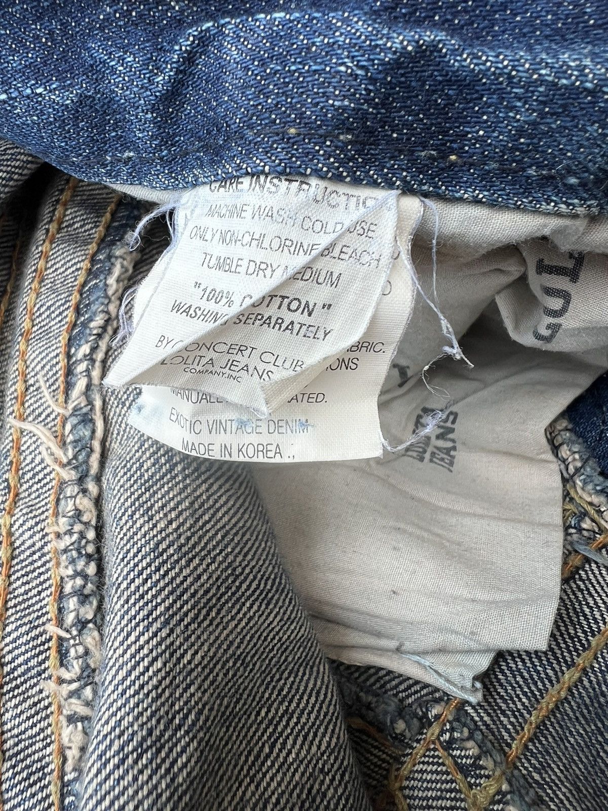Vintage RARE! Yoshitomo Nara Lolita Vintage Denim Jeans Size US 30 / EU 46 - 23 Thumbnail