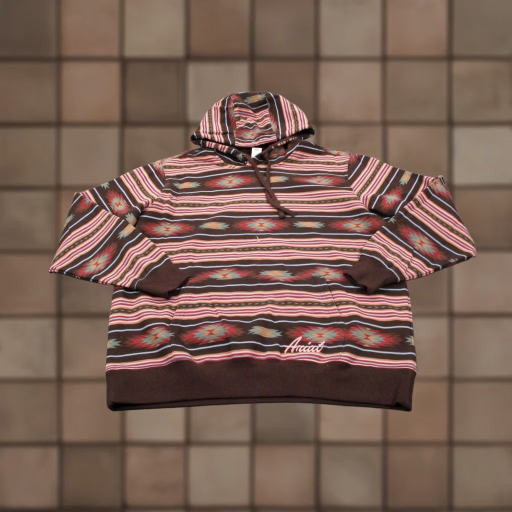 Ariat Ariat Hoodie Sweatshirt Womens XL Multicolor Aztec Logo Hood Pullover Work Outdoor Shirt Adults XL Multicolor Logo Sweatshirt Hoodie Size XL / US 12-14 / IT 48-50 - 1 Thumbnail