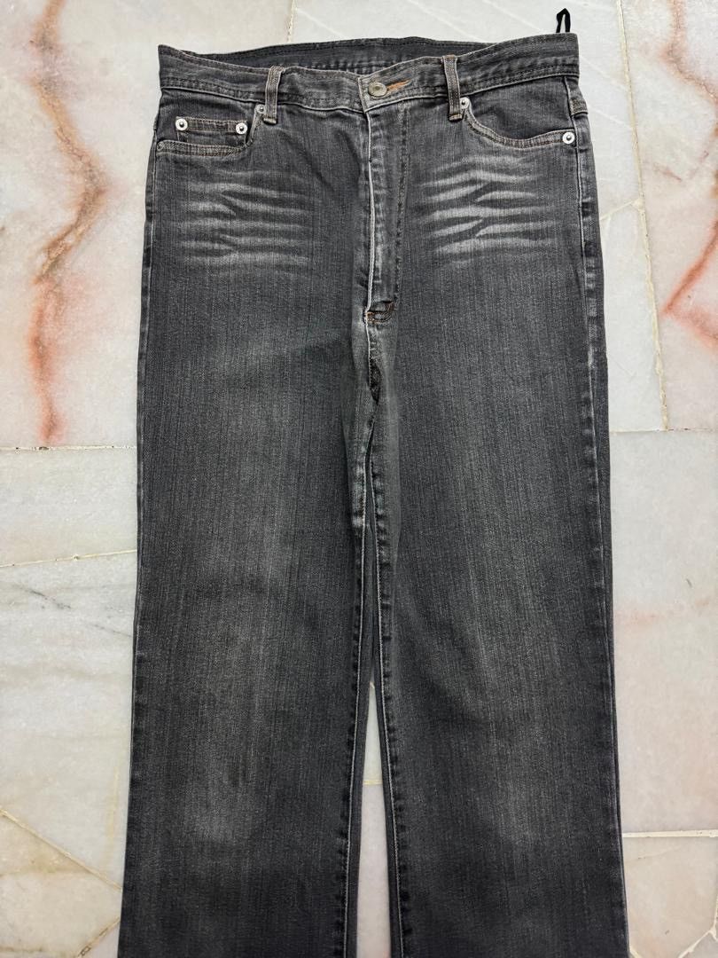 Japanese Brand 💥FLARED💥VINTAGE 90s STYLE JAPANEDE WHISKER BOOTCUT JEANS Size US 27 - 2 Thumbnail