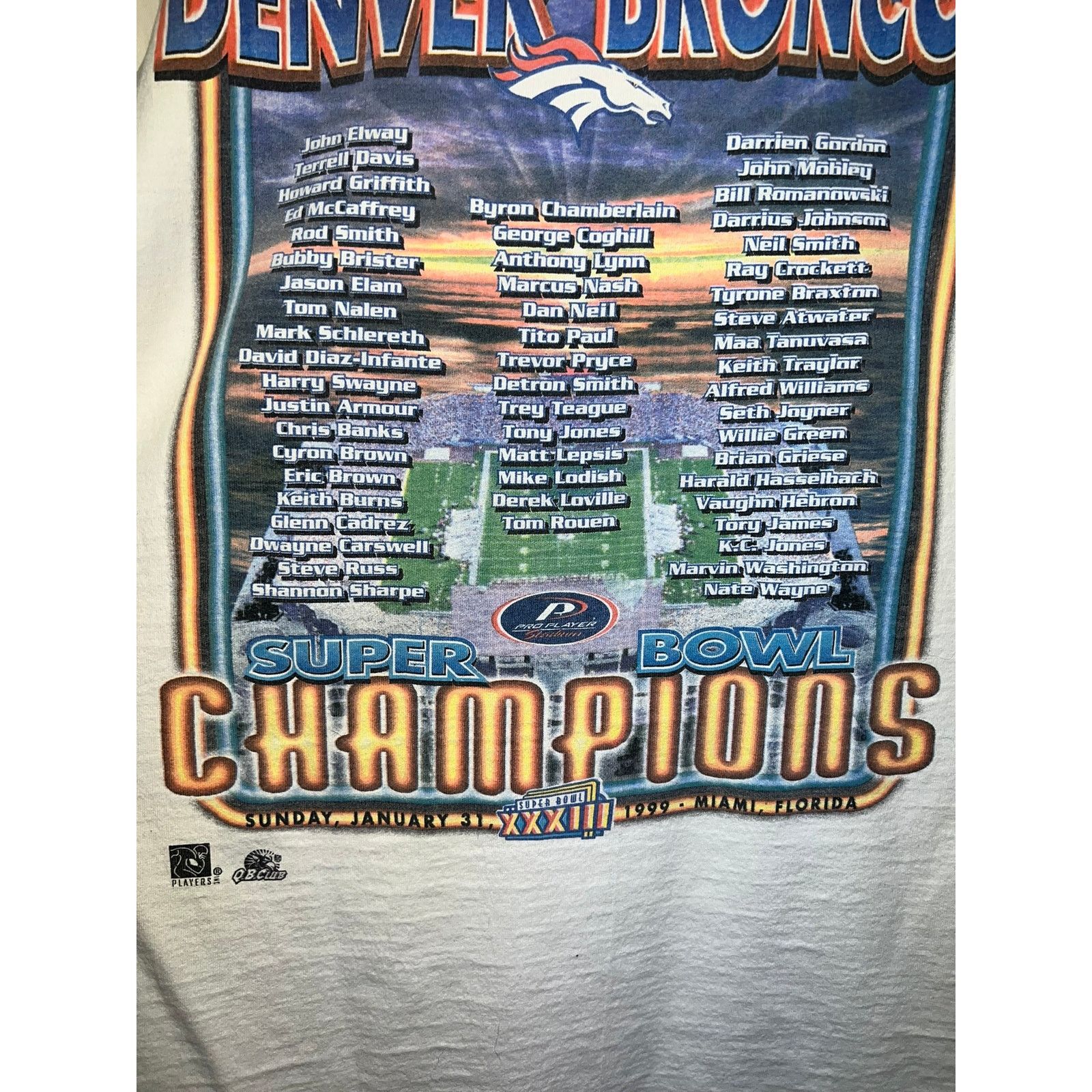 Pro Player Vintage Denver Broncos Caricature Shirt Super Bowl 90s Tee M Size US M / EU 48-50 / 2 - 13 Thumbnail