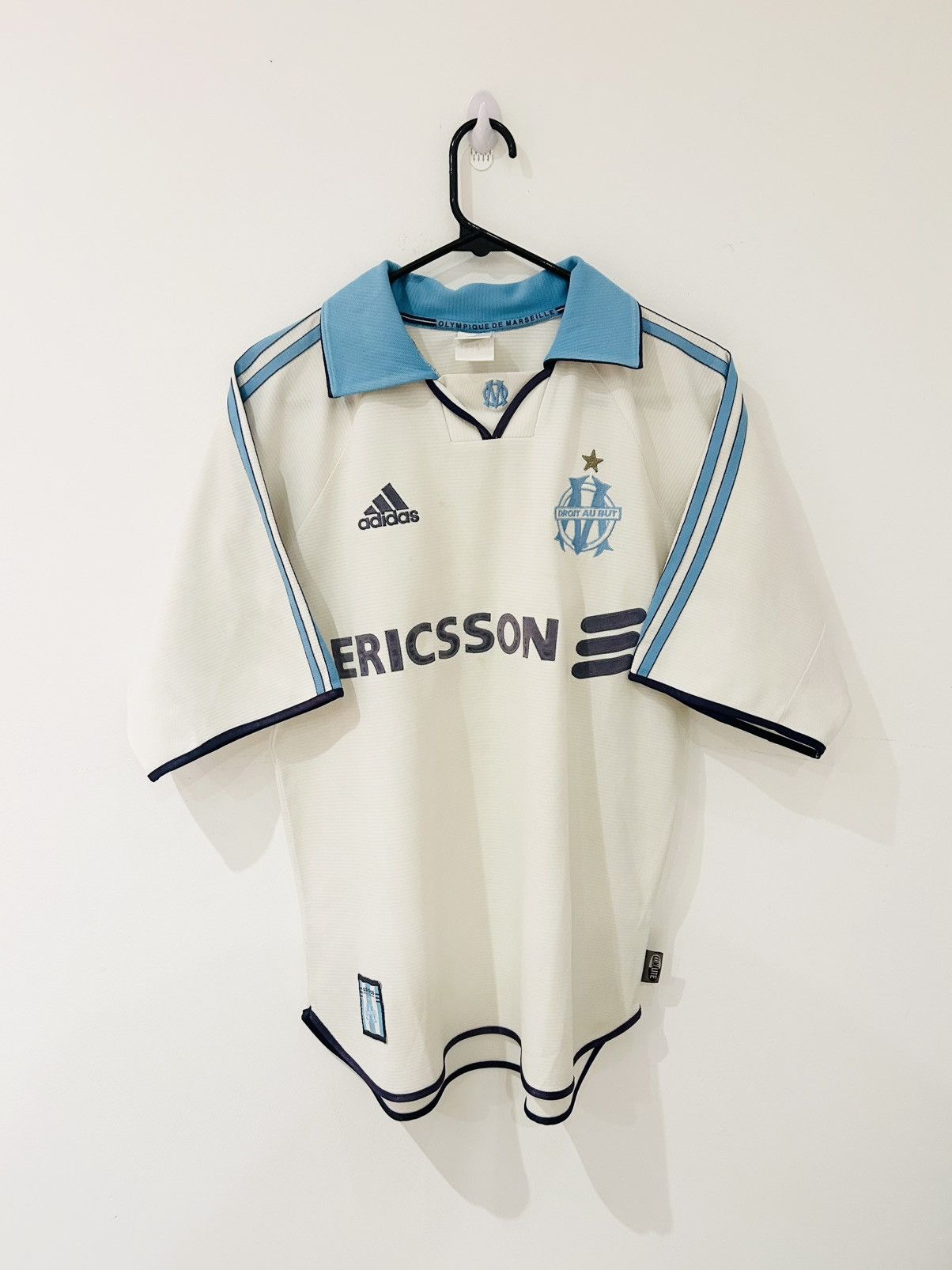 Adidas Olympique de Marseille 1999/00 home Size US M / EU 48-50 / 2 - 1 Thumbnail