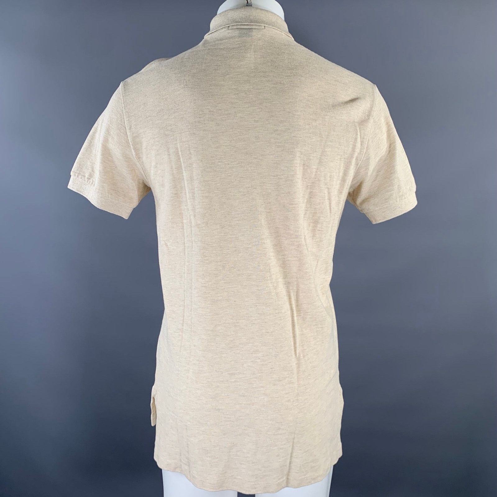 Ralph Lauren RALPH LAUREN Size S Khaki Logo Cotton Ribbed Polo Size US S / EU 44-46 / 1 - 3 Thumbnail