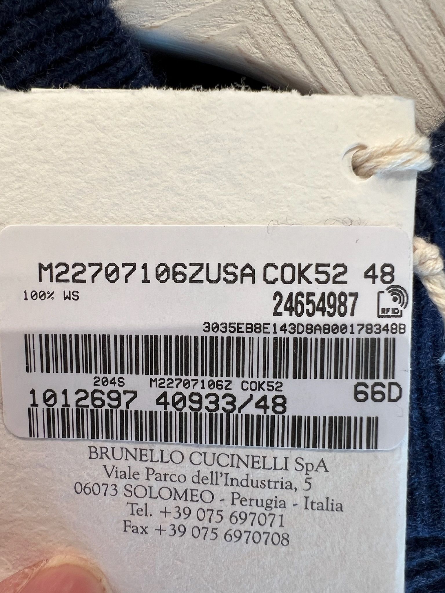 Brunello Cucinelli o1w1db10125 Cashmere Cardigan in Blue Size US M / EU 48-50 / 2 - 4 Thumbnail