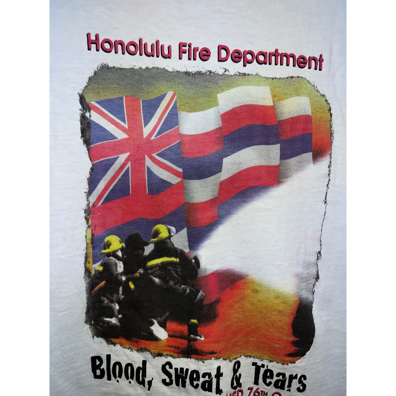 Vintage Vintage Honolulu Fire Department Shirt Blood Sweat Tears XL Size US XL / EU 56 / 4 - 8 Thumbnail
