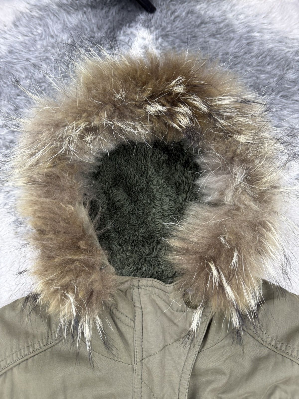 If Six Was Nine Japanese Designer like L.G.B. Fur Raccoon Jacket Size US S / EU 44-46 / 1 - 15 Thumbnail