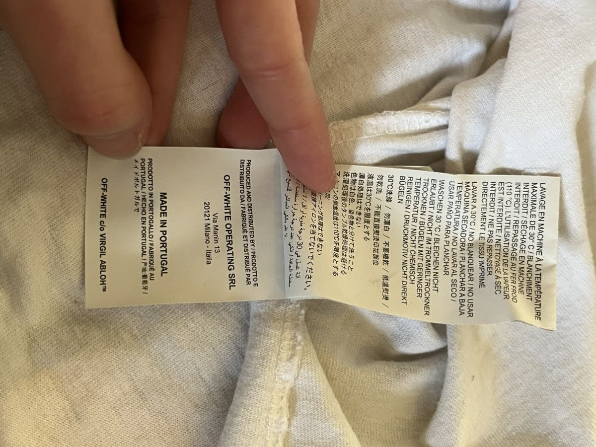 Off-White Off-White classic white T-shirt w graphic back Size US M / EU 48-50 / 2 - 8 Thumbnail