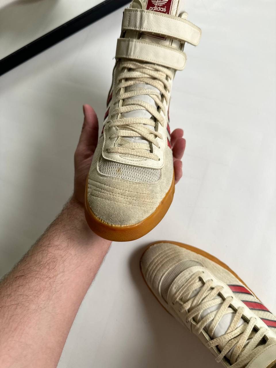 Adidas 70/80s Rare Adidas Made In West Germany High Shoes Size US 8 / EU 41 - 9 Thumbnail