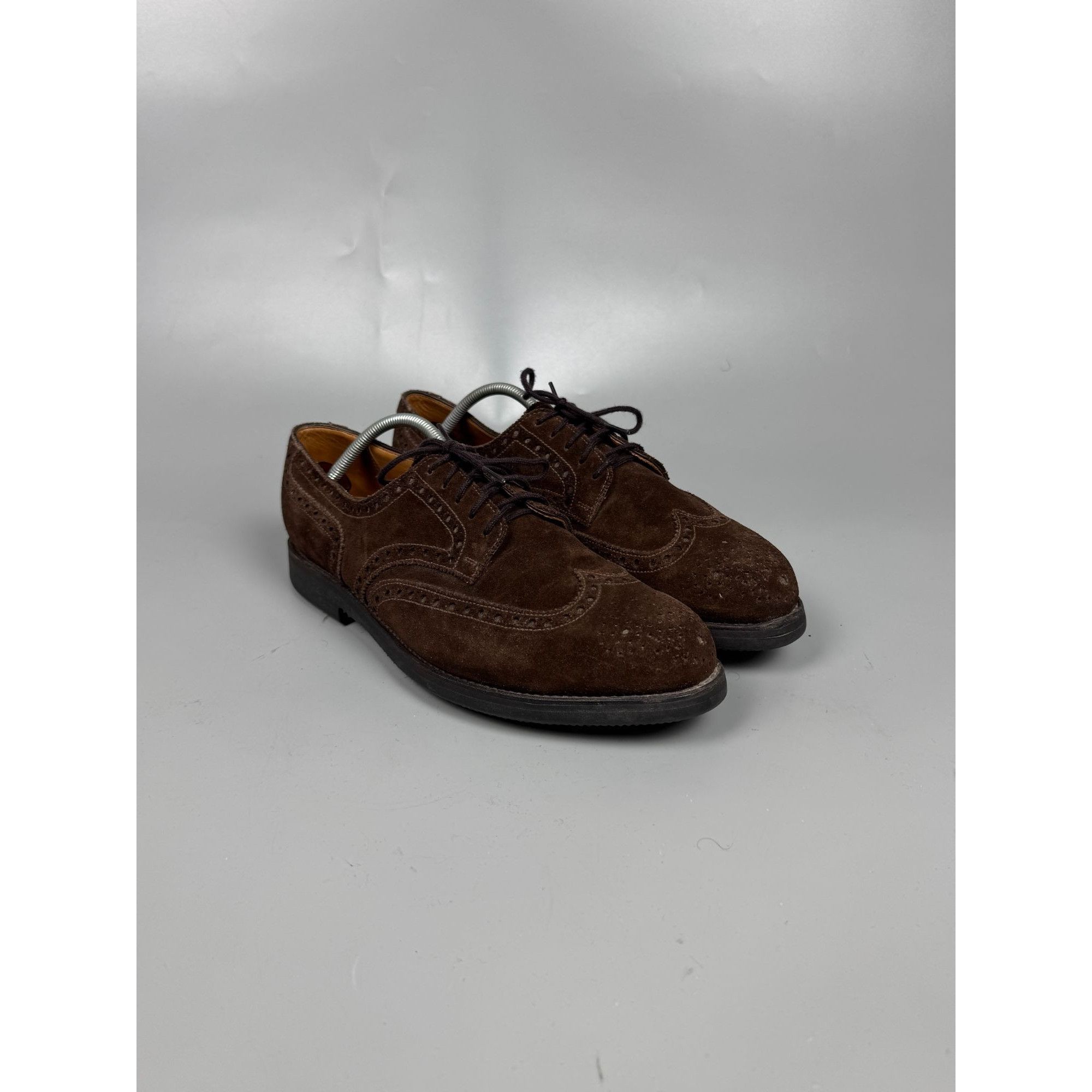 Other Ed Meier Munich Dark Brown Suede Brogues (Y1178) Size US 9 / EU 42 - 2 Thumbnail