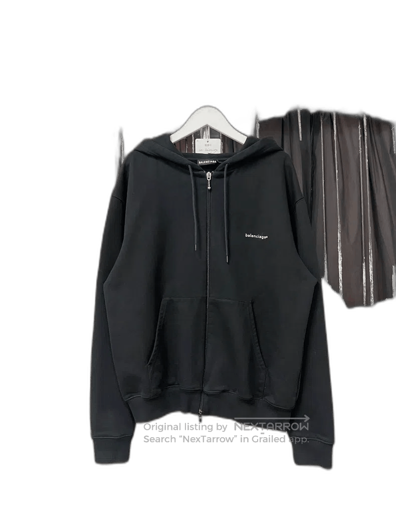 Balenciaga Balenciaga Zip-Up Hoodie Sweatshirt. Size US L / EU 52-54 / 3 - 1 Thumbnail