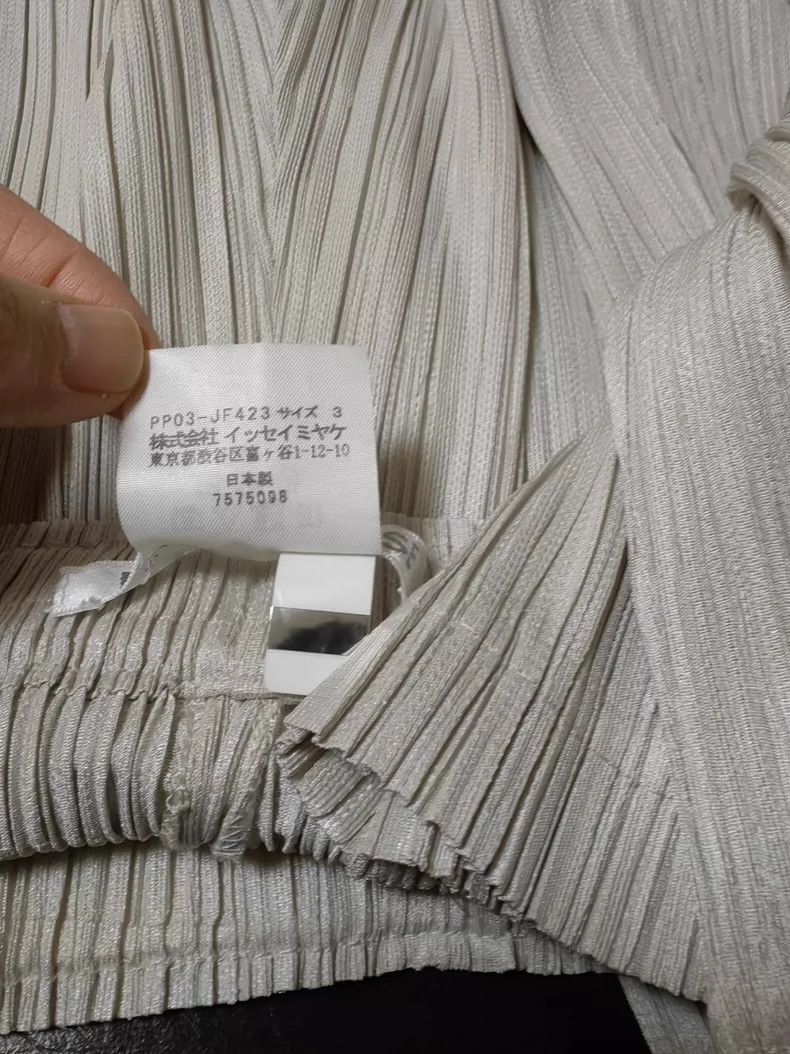 Issey Miyake issey miyake size:3 Cream-colored pleated pants Size 42" / US 20 - 4 Thumbnail