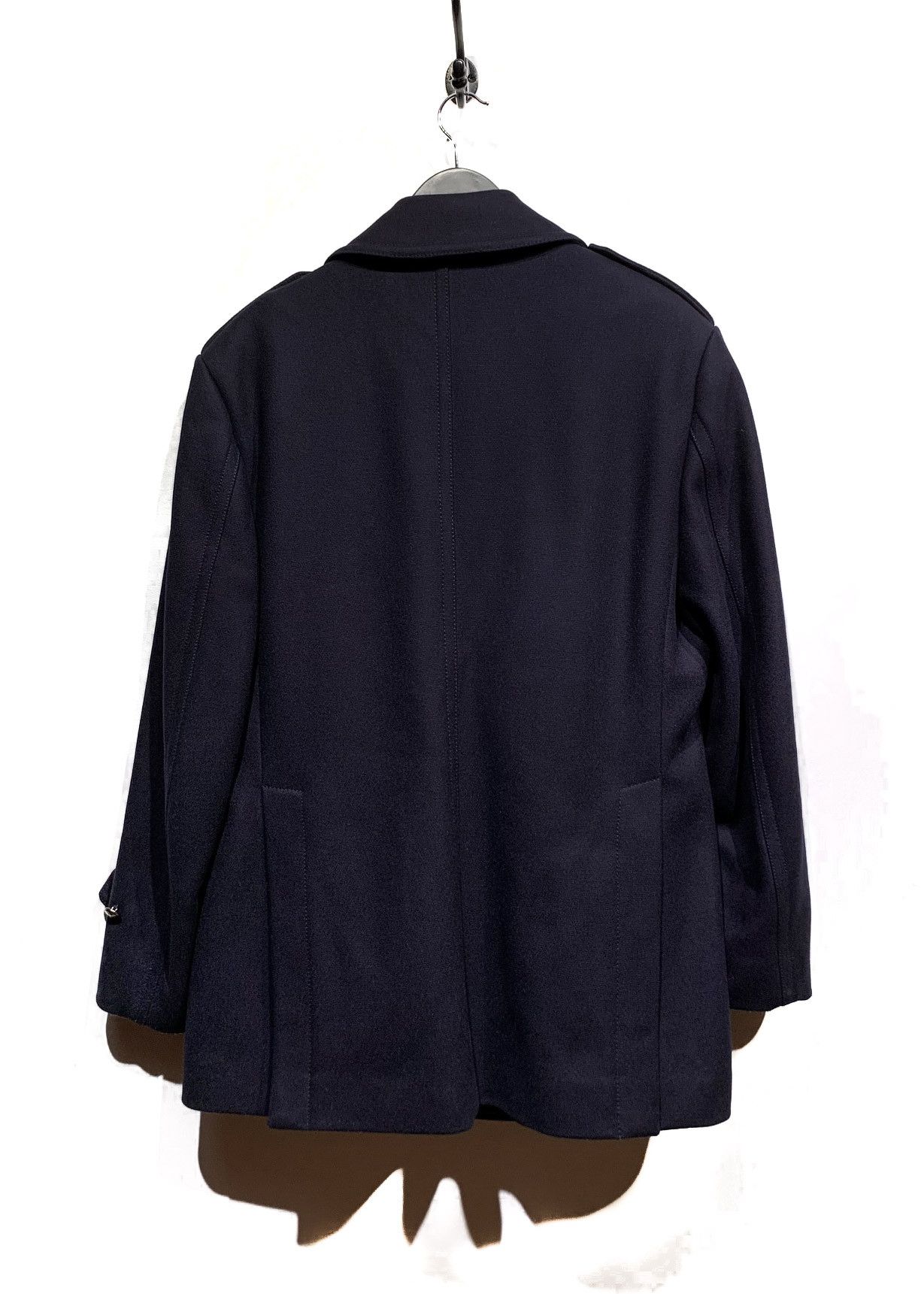 Dolce & Gabbana Dolce & Gabbana Navy Wool Peacoat Jacket Size US XL / EU 56 / 4 - 3 Thumbnail