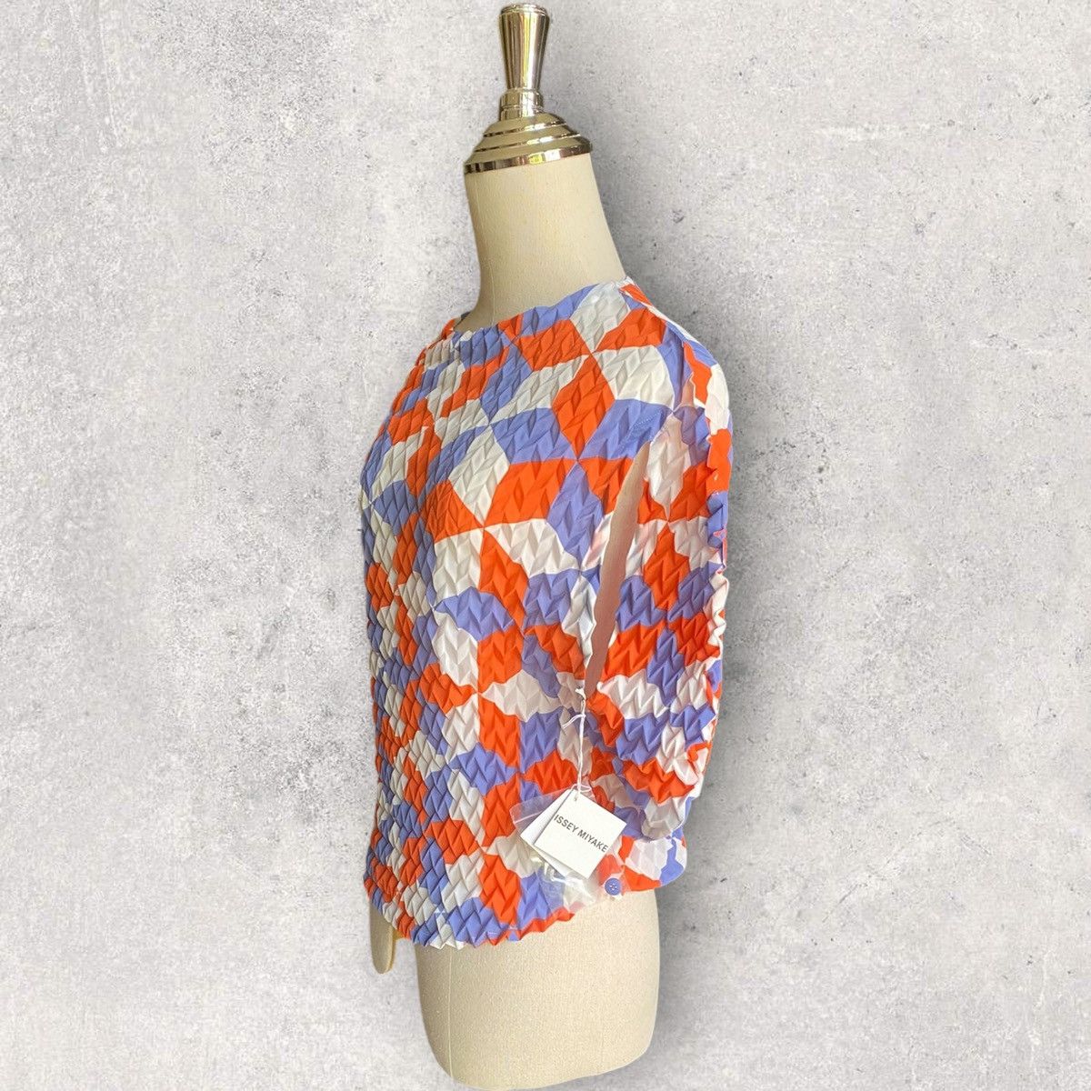 Issey Miyake Issey Miyake Chevron Pleated Circle Blouse Size M / US 6-8 / IT 42-44 - 4 Thumbnail