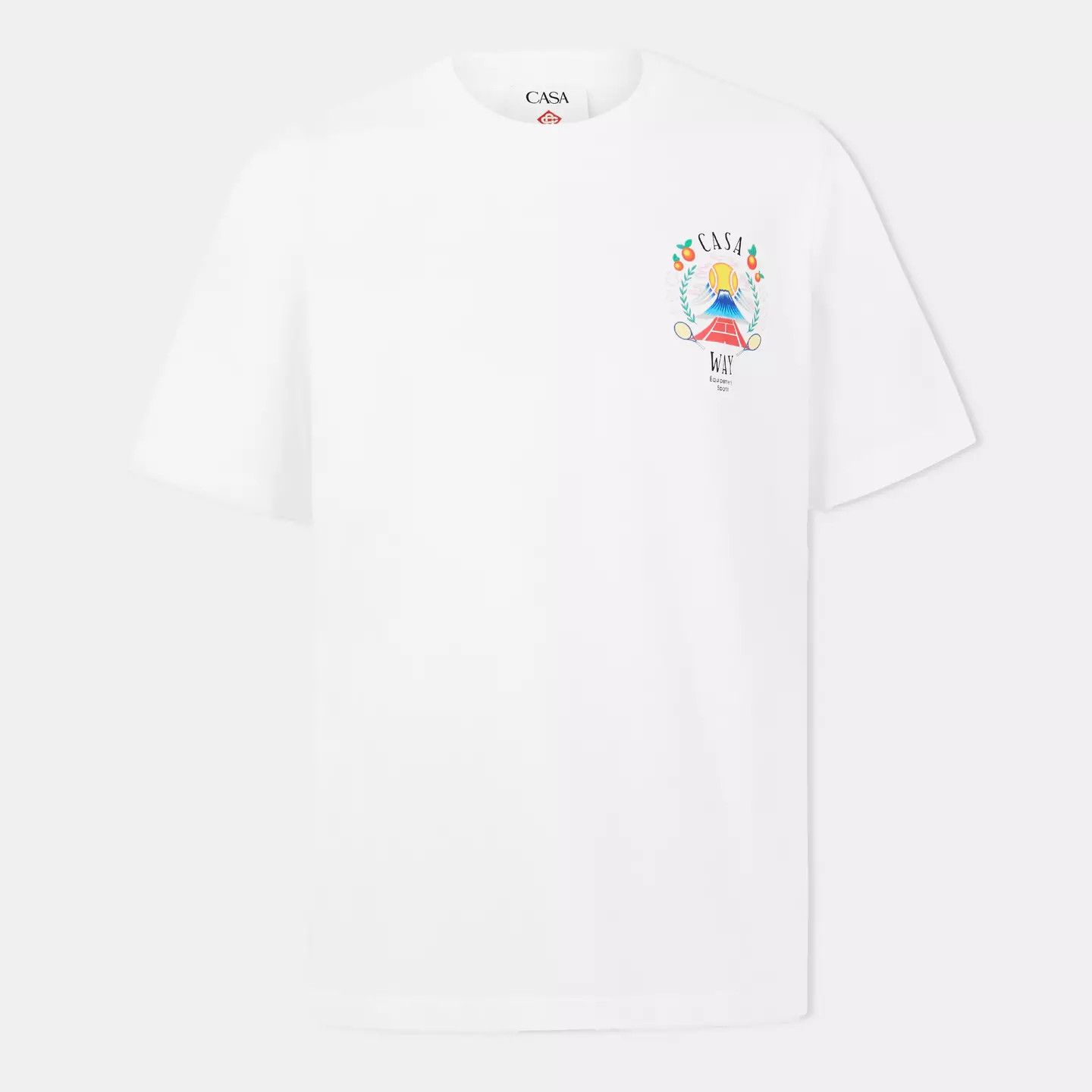 Casablanca o1g2r1mq0426 Way Mountain T-Shirt in White Size US XL / EU 56 / 4 - 1 Thumbnail