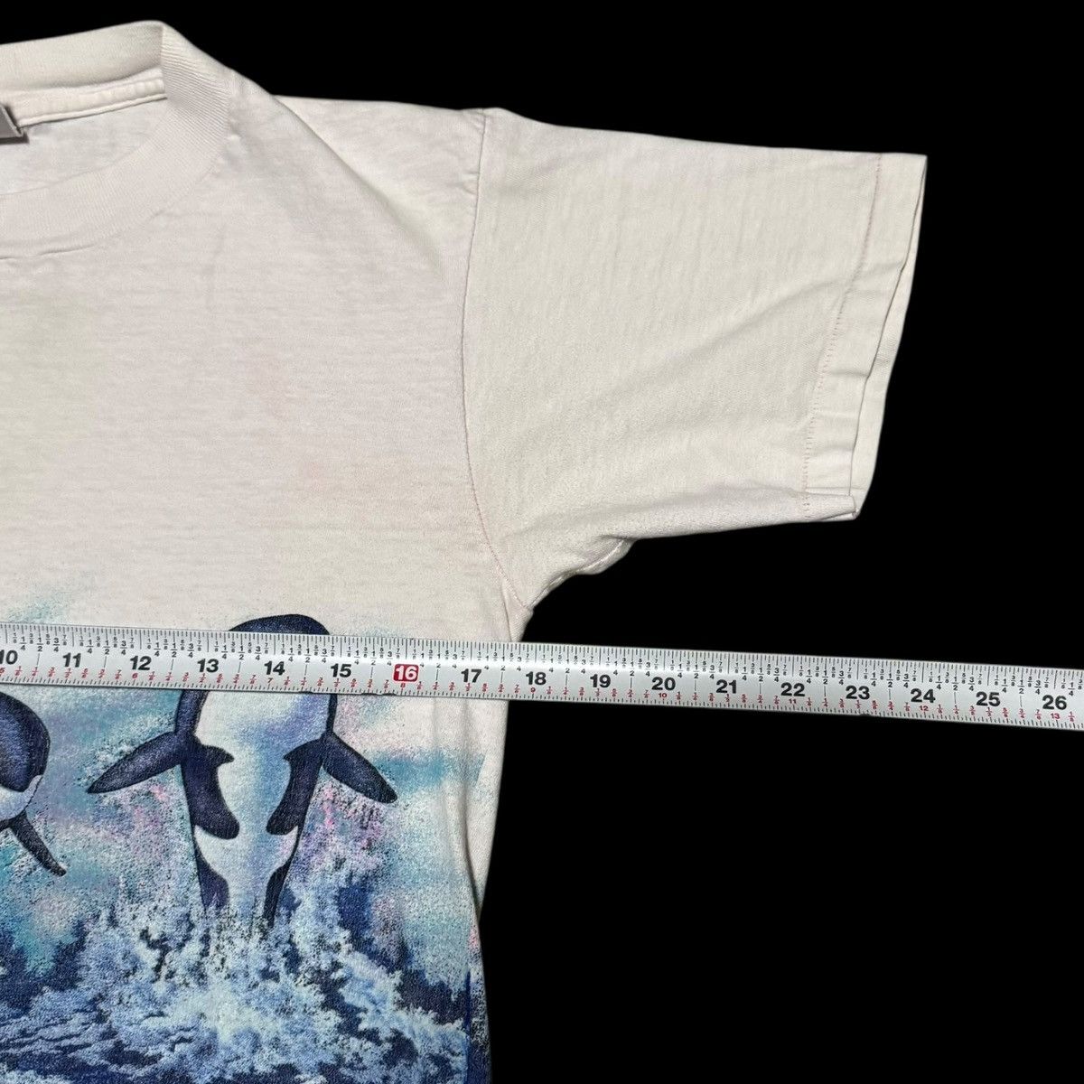 Vintage Oneita Hawaii Orca Ocean Wrap Around Stained Shirt Men's M Size US M / EU 48-50 / 2 - 12 Thumbnail