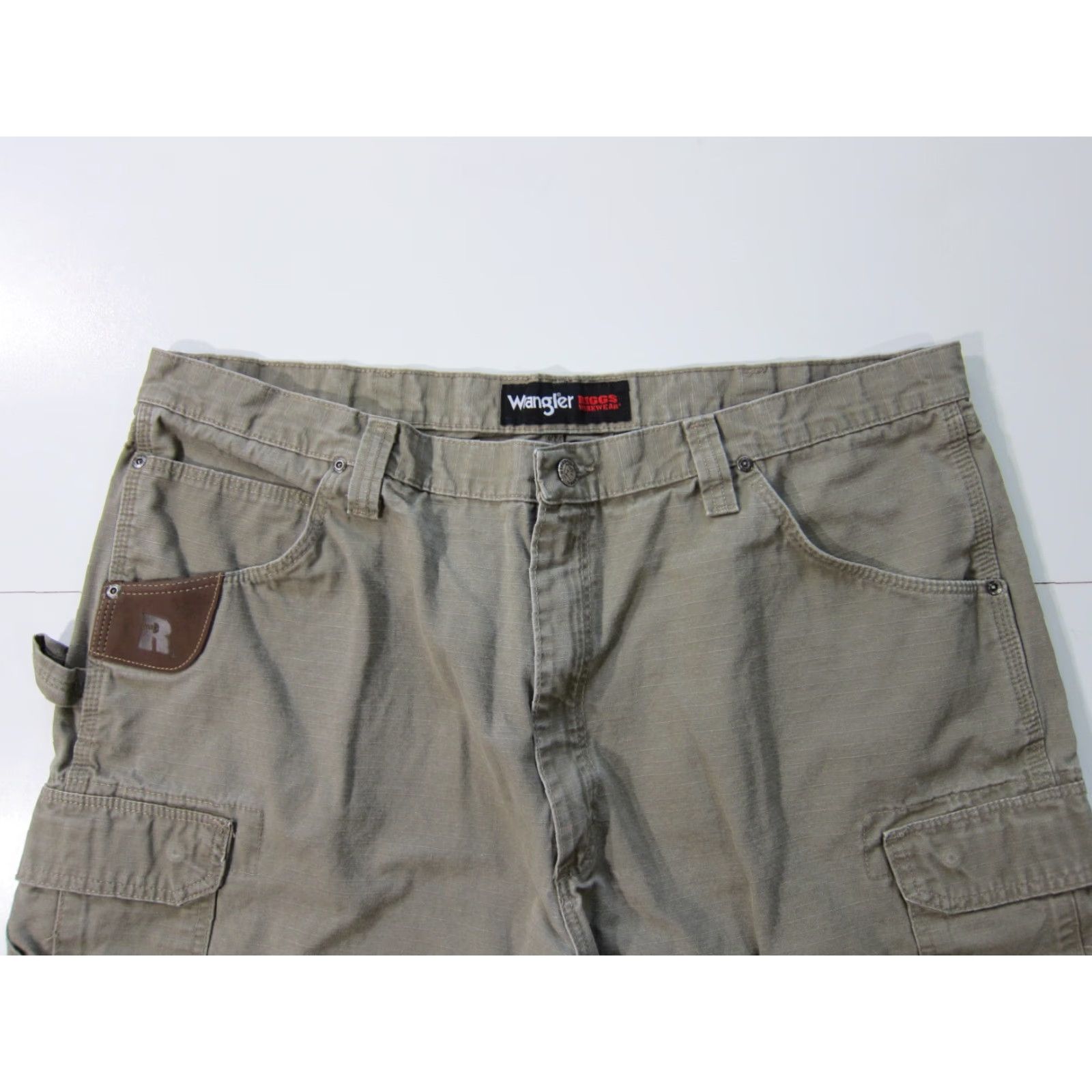 Wrangler Wrangler Biggs Work Wear Brown 100% Cotton Canvas Cargo Shorts Men 42 Size US 42 / EU 58 - 6 Thumbnail