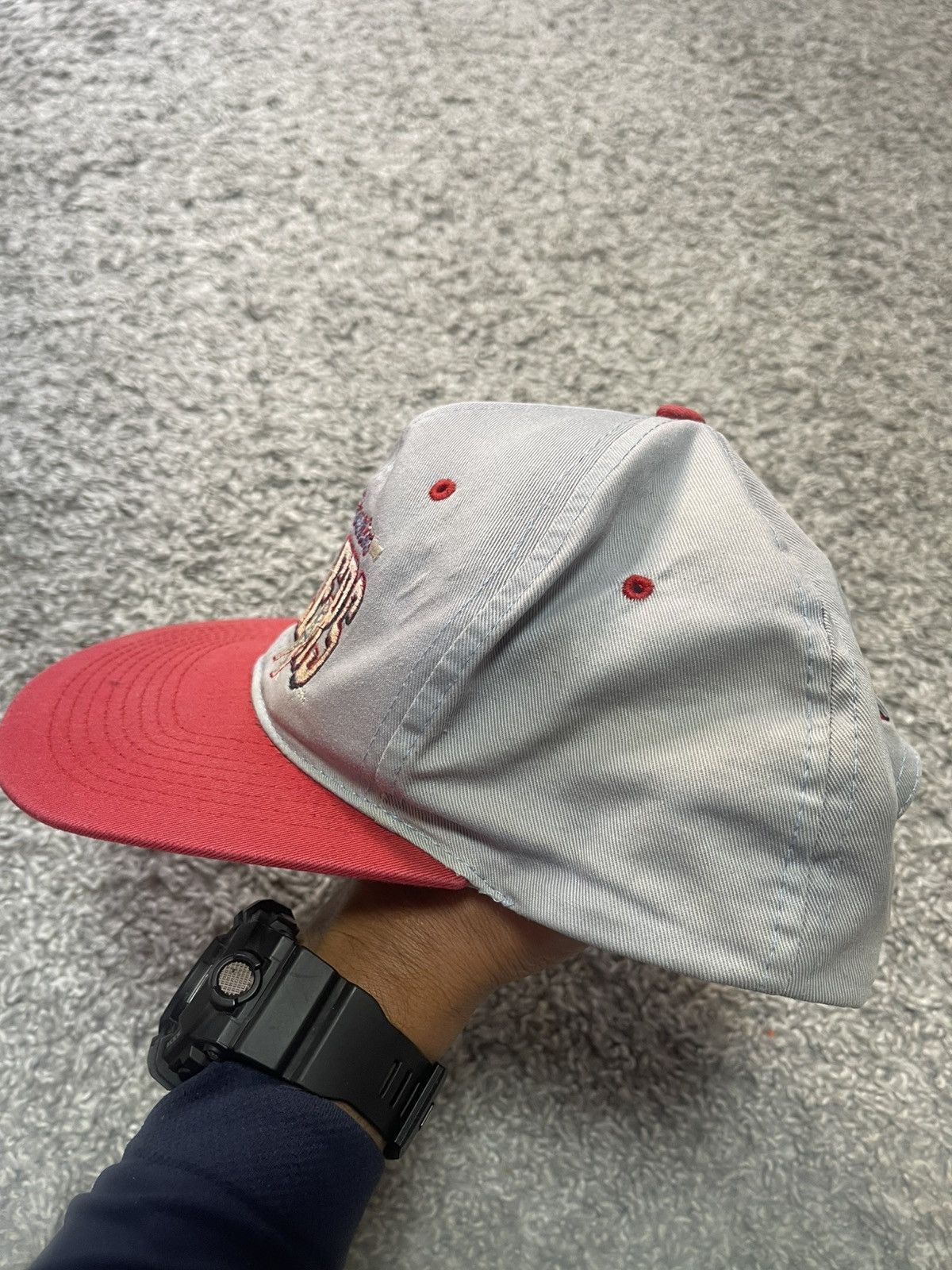 All Sport Vintage AJD Houston Oilers NFL Snapback Hat Cap Cap Two Tone Size ONE SIZE - 3 Thumbnail