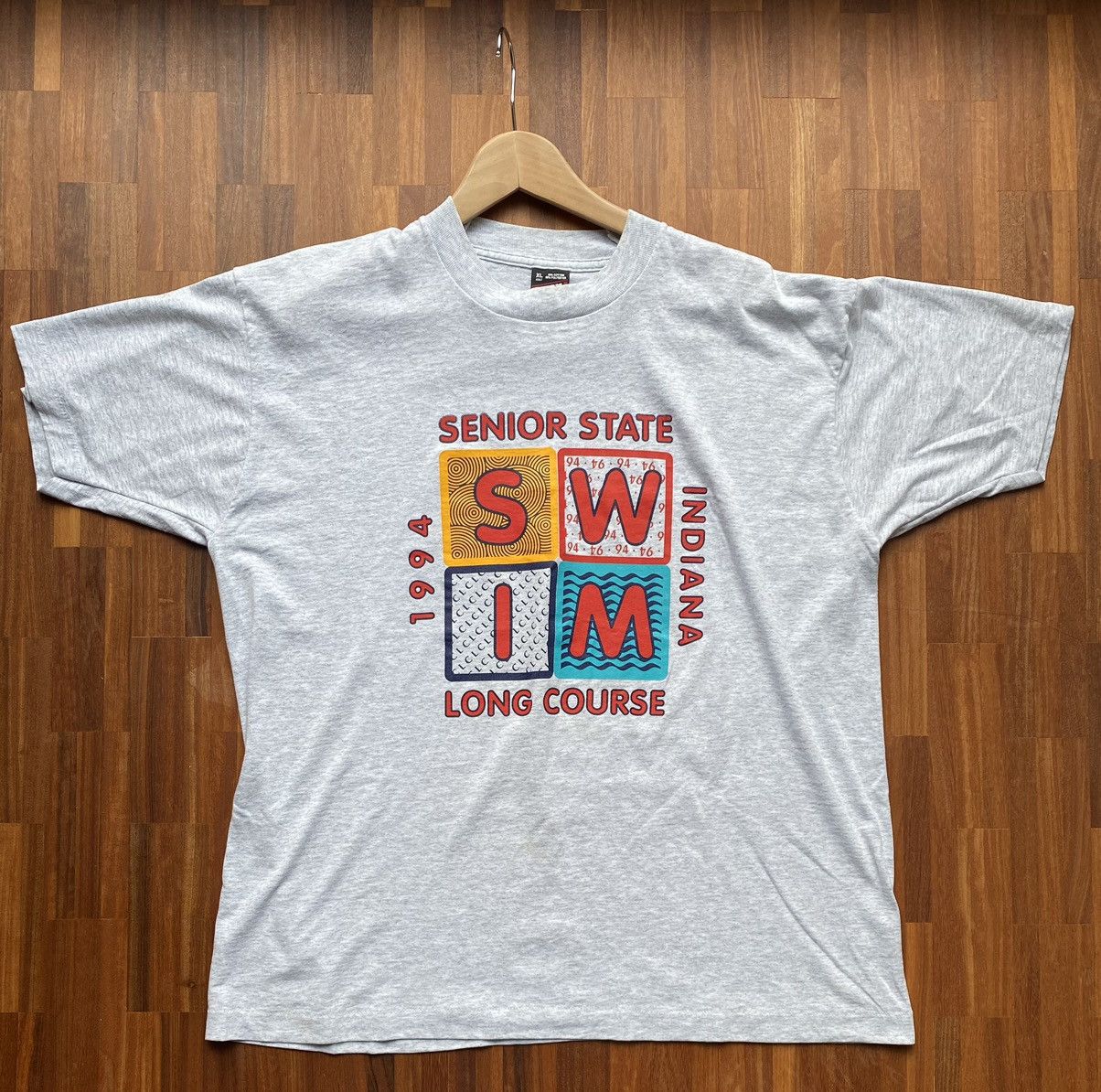 Fruit Of The Loom × Vintage Single Stich vintage fruit of the loom Indiana swim tee Size US XL / EU 56 / 4 - 1 Thumbnail