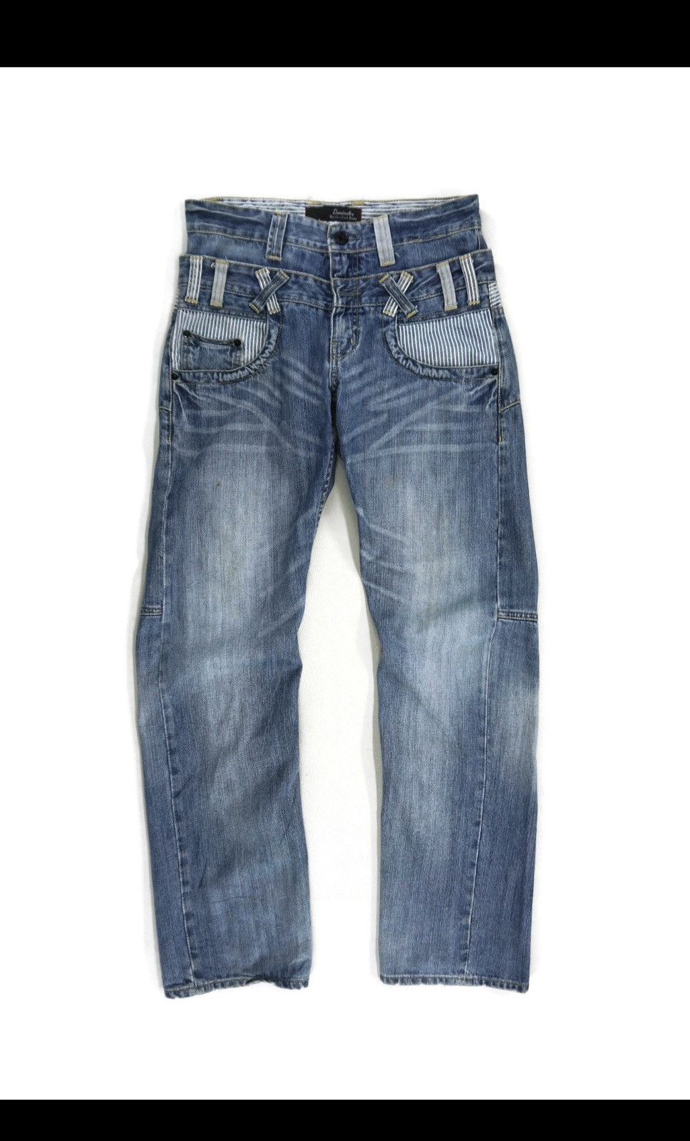 image of Number N Ine x Vintage Dominate Double Waisted Jeans in Blue, Men's (Size 31)