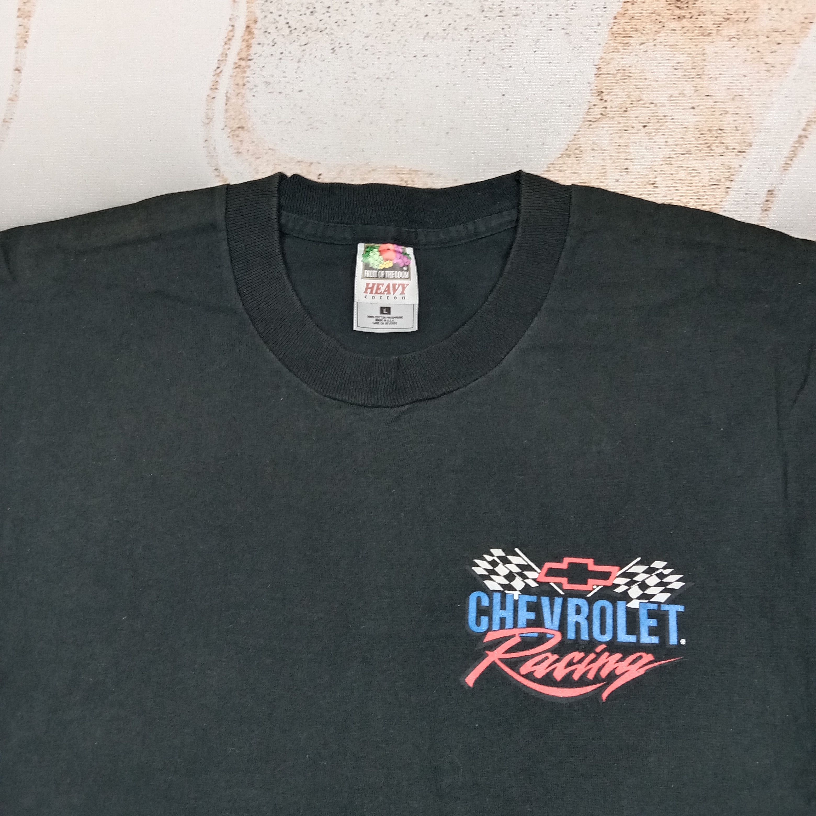 Vintage 90's Chevrolet Racing Motorsport Tshirt C285N26 Size US M / EU 48-50 / 2 - 5 Thumbnail