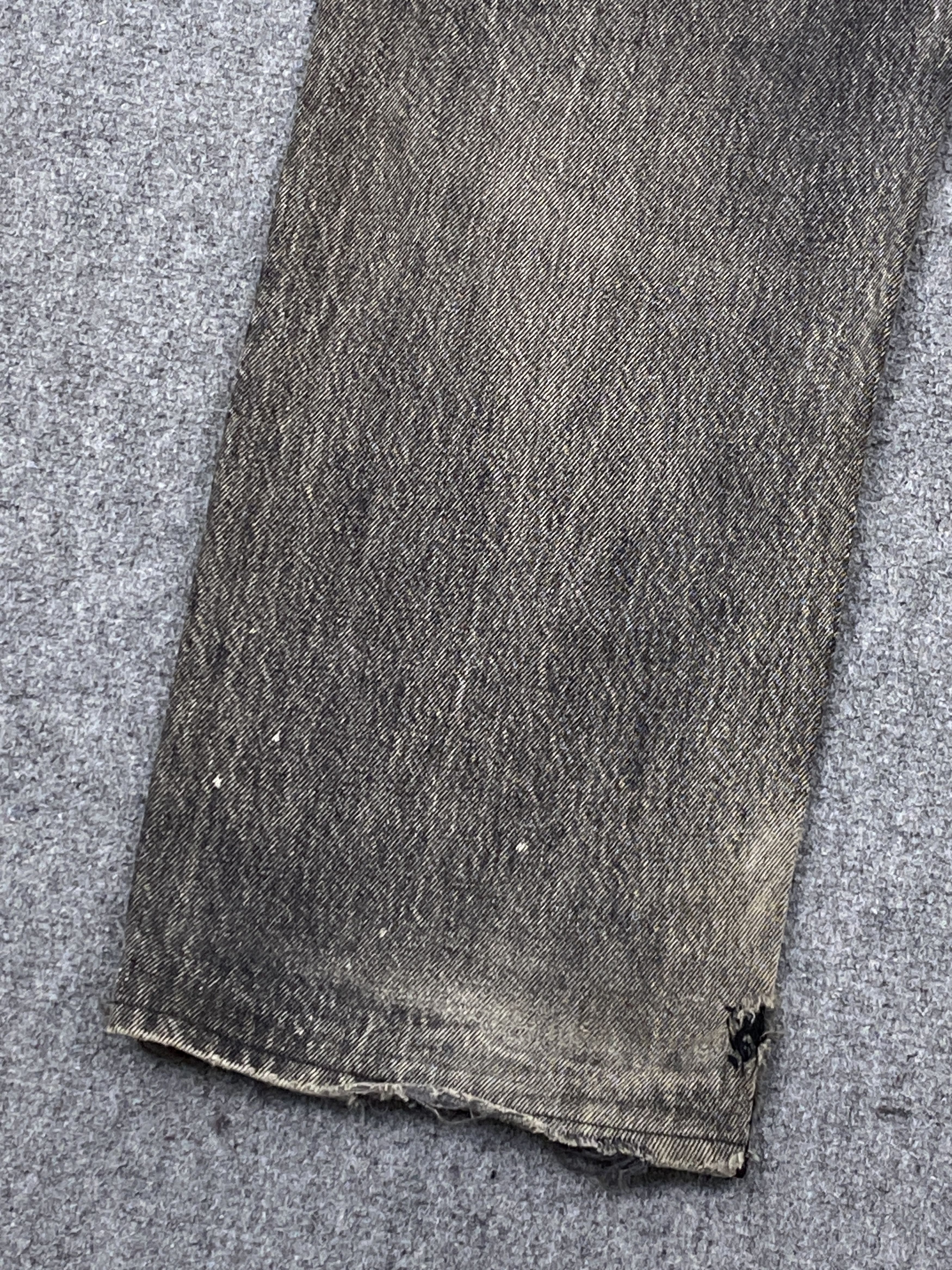 Levi's Vintage Levis 501 Superblack Faded Black Distressed Jeans Size US 30 / EU 46 - 20 Thumbnail