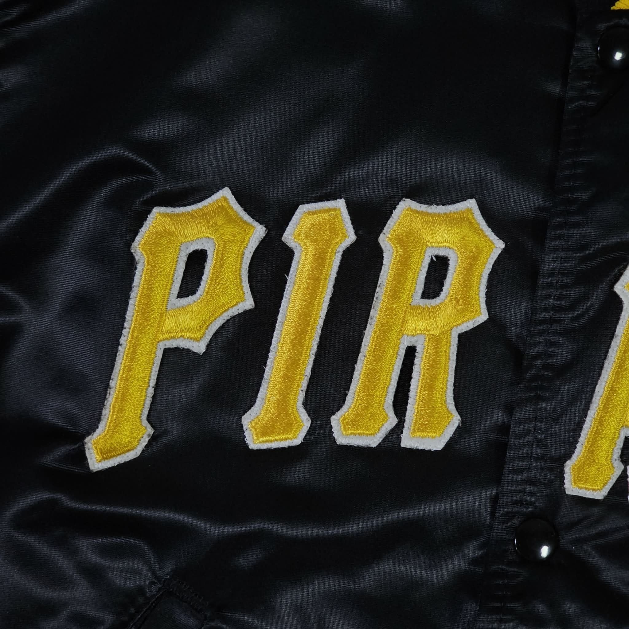 MLB Pittsburgh Pirates Vintage 80s Starter Satin Bomber Jacket Size US S / EU 44-46 / 1 - 4 Thumbnail