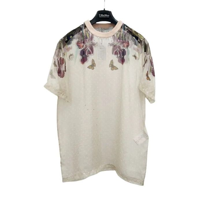 Givenchy Givenchy Floral Silk Short Sleeve T-Shirt Size US XXS / EU 40 - 1 Thumbnail