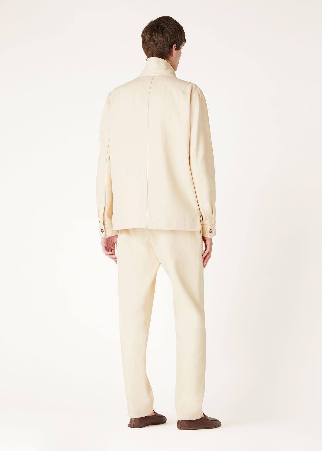 Loro Piana o1w1db10725 FAO7179 Taishi Jacket in Beige Size US XL / EU 56 / 4 - 5 Thumbnail